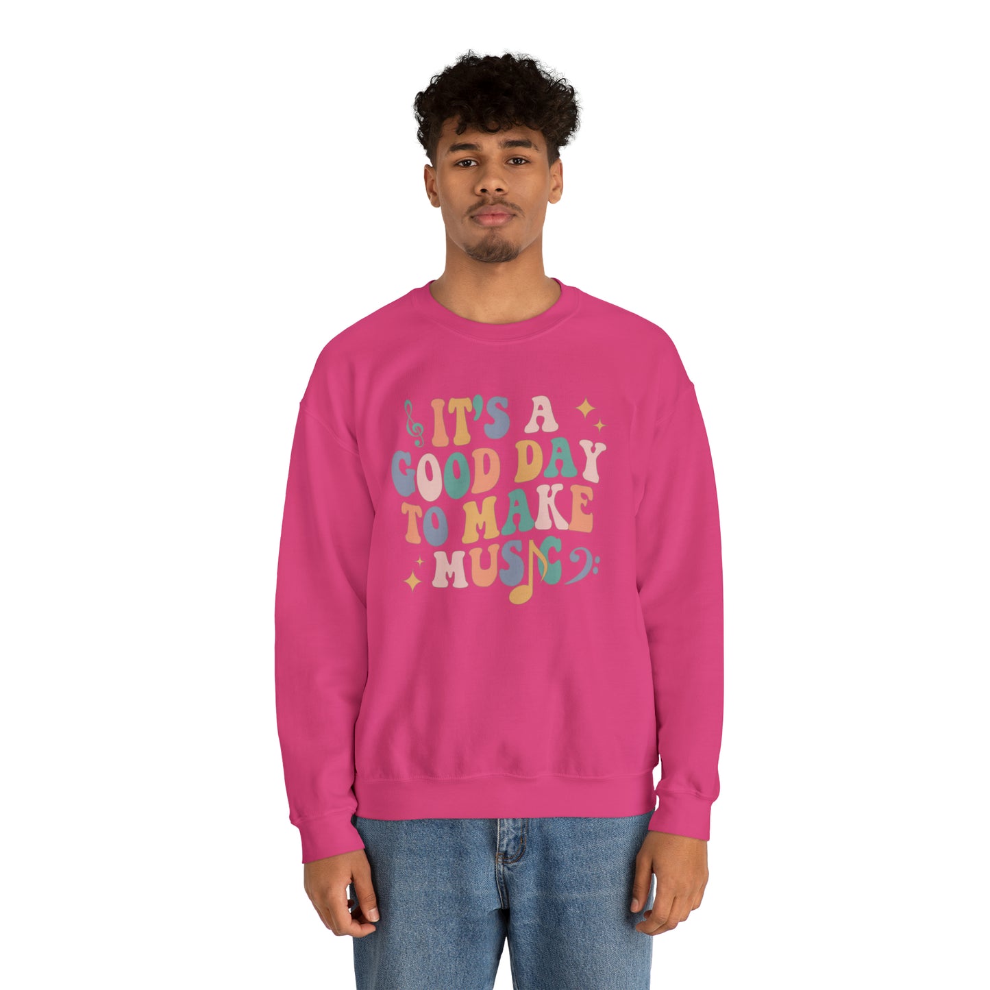 It's a Good Day to Make Music Heavyweight Crewneck Sweatshirt