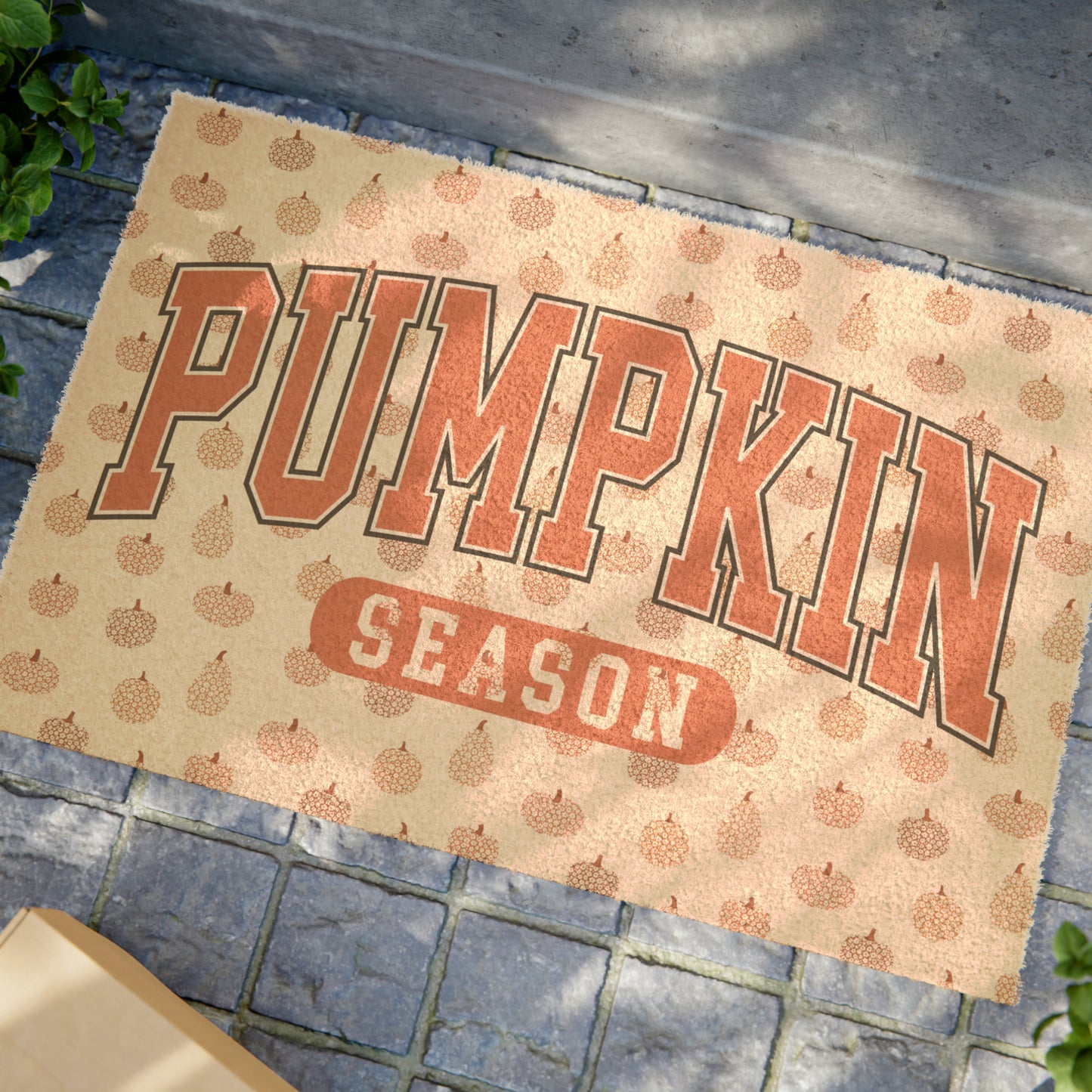 Pumpkin Season Fall/ Thanksgiving/ Halloween Coir Mat
