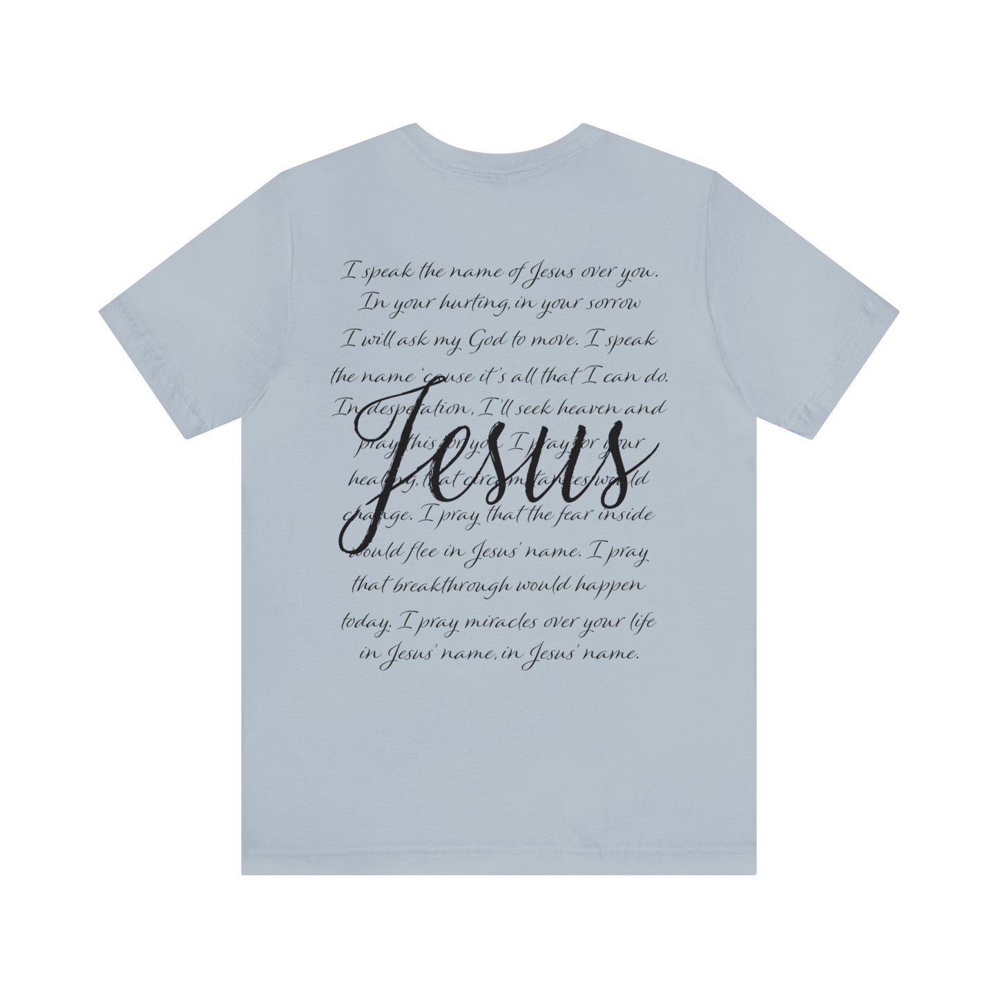 "Jesus Scripture" (Front and Back Design) Unisex Jersey Short Sleeve Tee