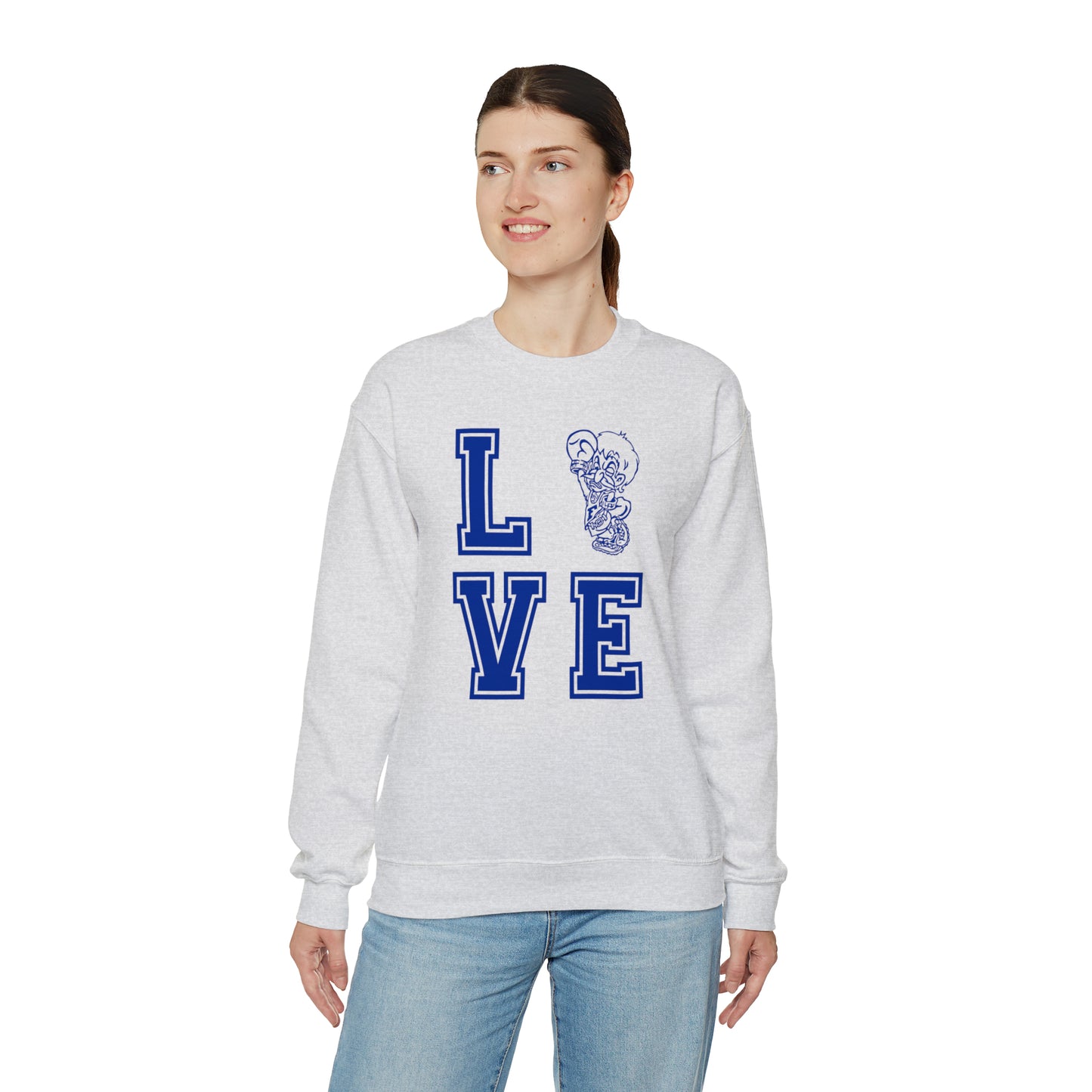 "Love Freeburg Midgets" Unisex Heavy Blend™ Crewneck Sweatshirt