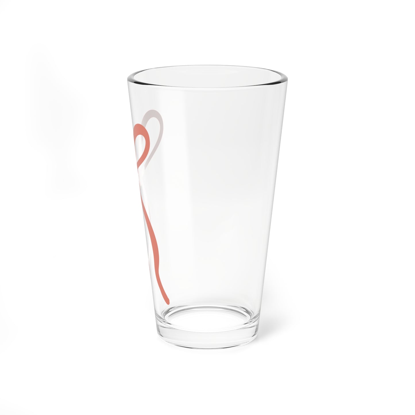 Boho Bow Christmas Holiday Mixing Glass, 16oz