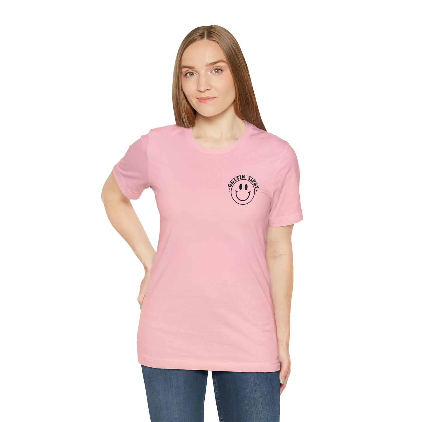"Errbody in the Lake Gettin' Tipsy" (Front and Back Design) Unisex Jersey Short Sleeve Tee