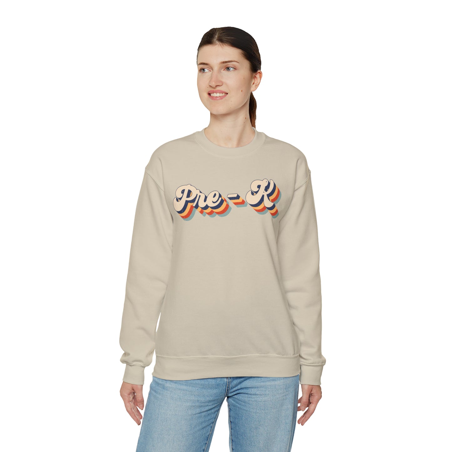 Retro Pre-K Unisex Heavy Blend™ Crewneck Sweatshirt