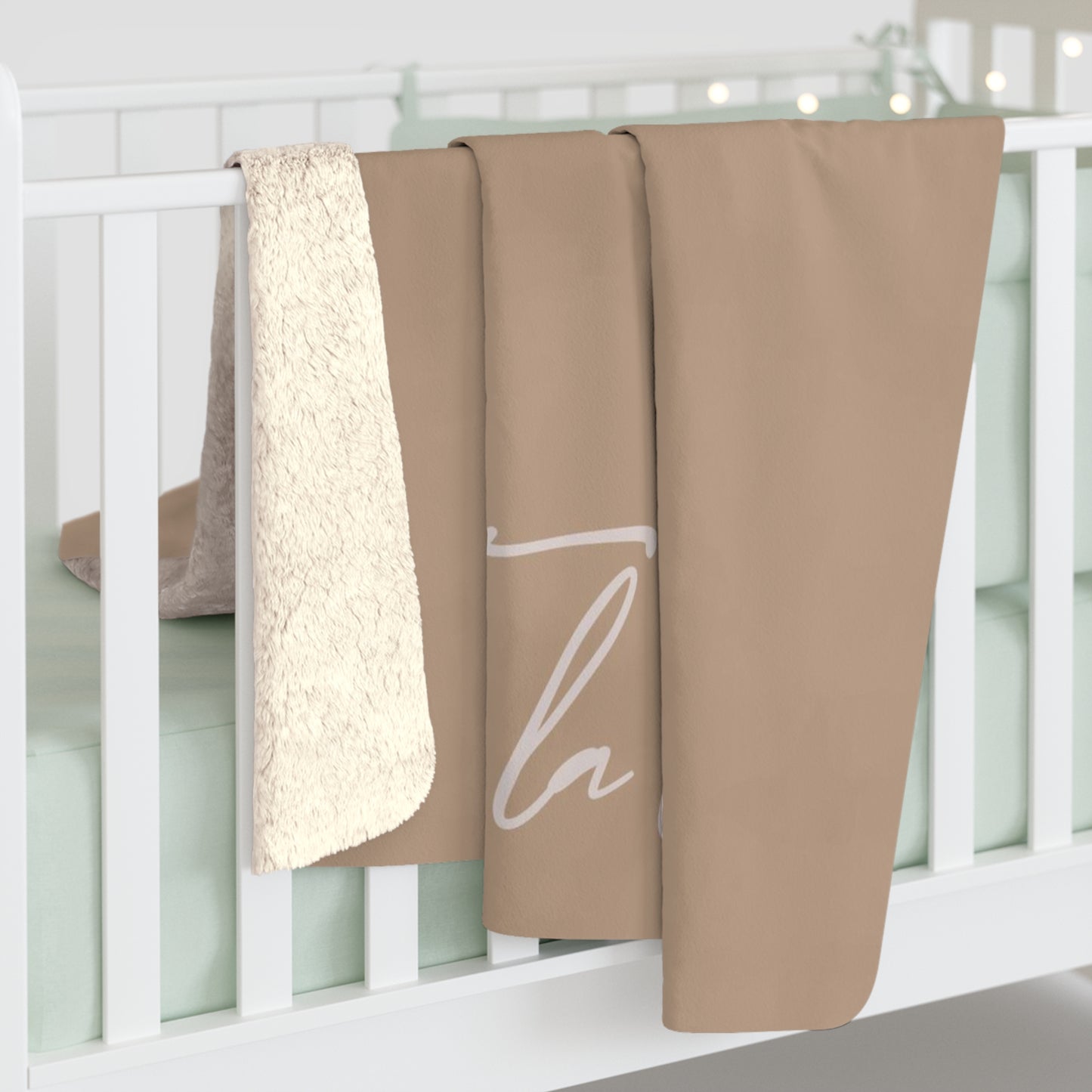 Fa La La Reindeer Christmas Sherpa Fleece Blanket