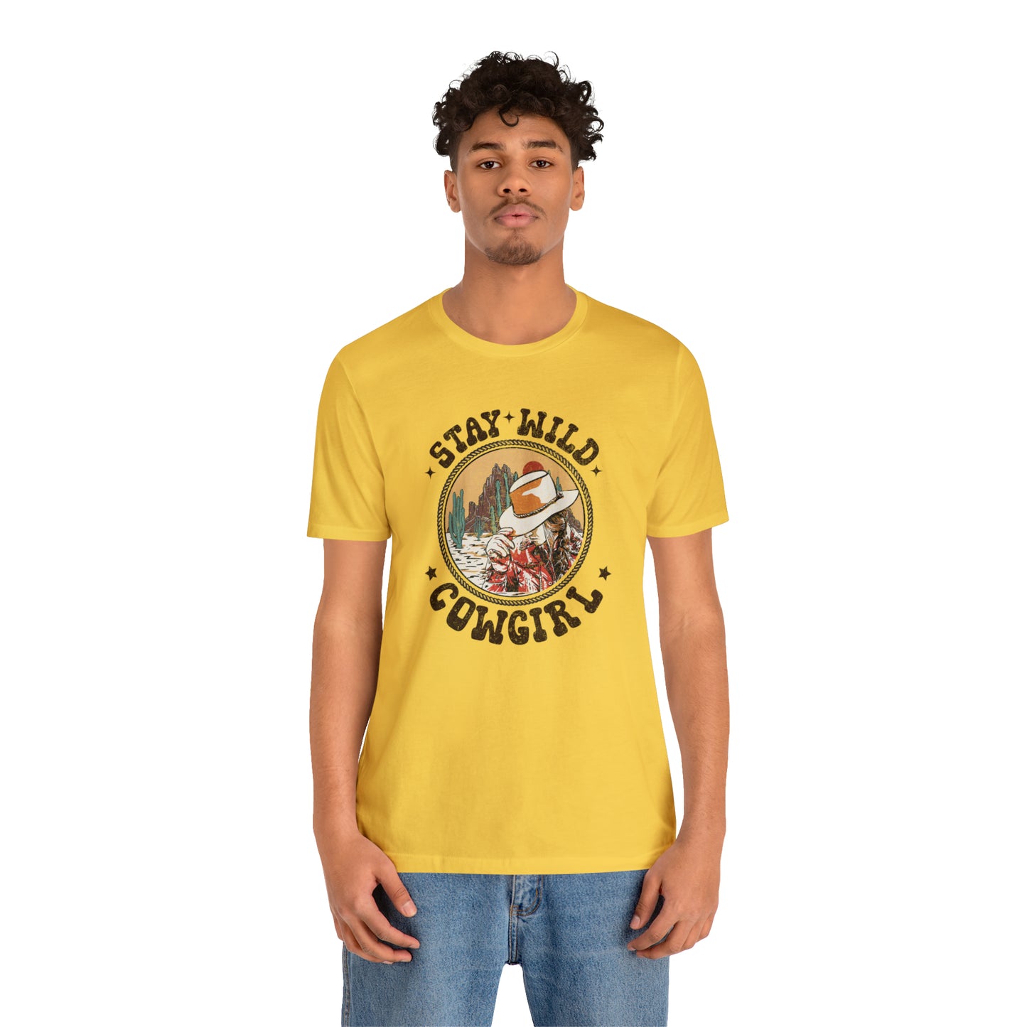 "Stay Wild Cowgirl" Unisex Jersey Short Sleeve Tee