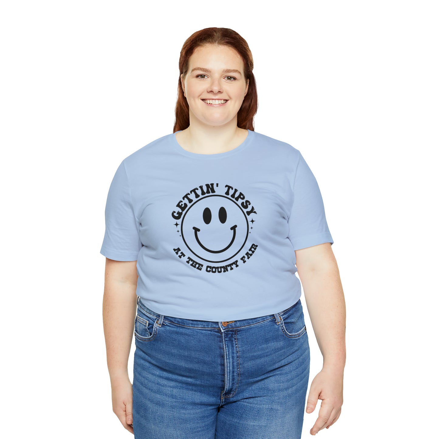 "Gettin' Tipsy at the County Fair" Unisex Jersey Short Sleeve Tee