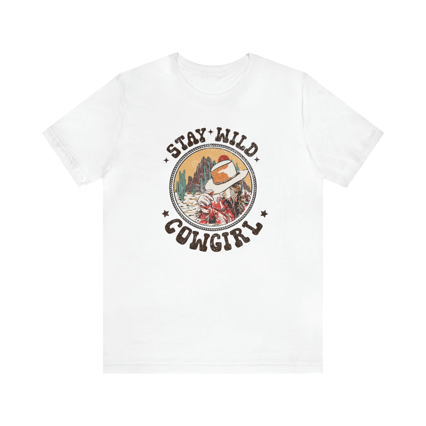 "Stay Wild Cowgirl" Unisex Jersey Short Sleeve Tee