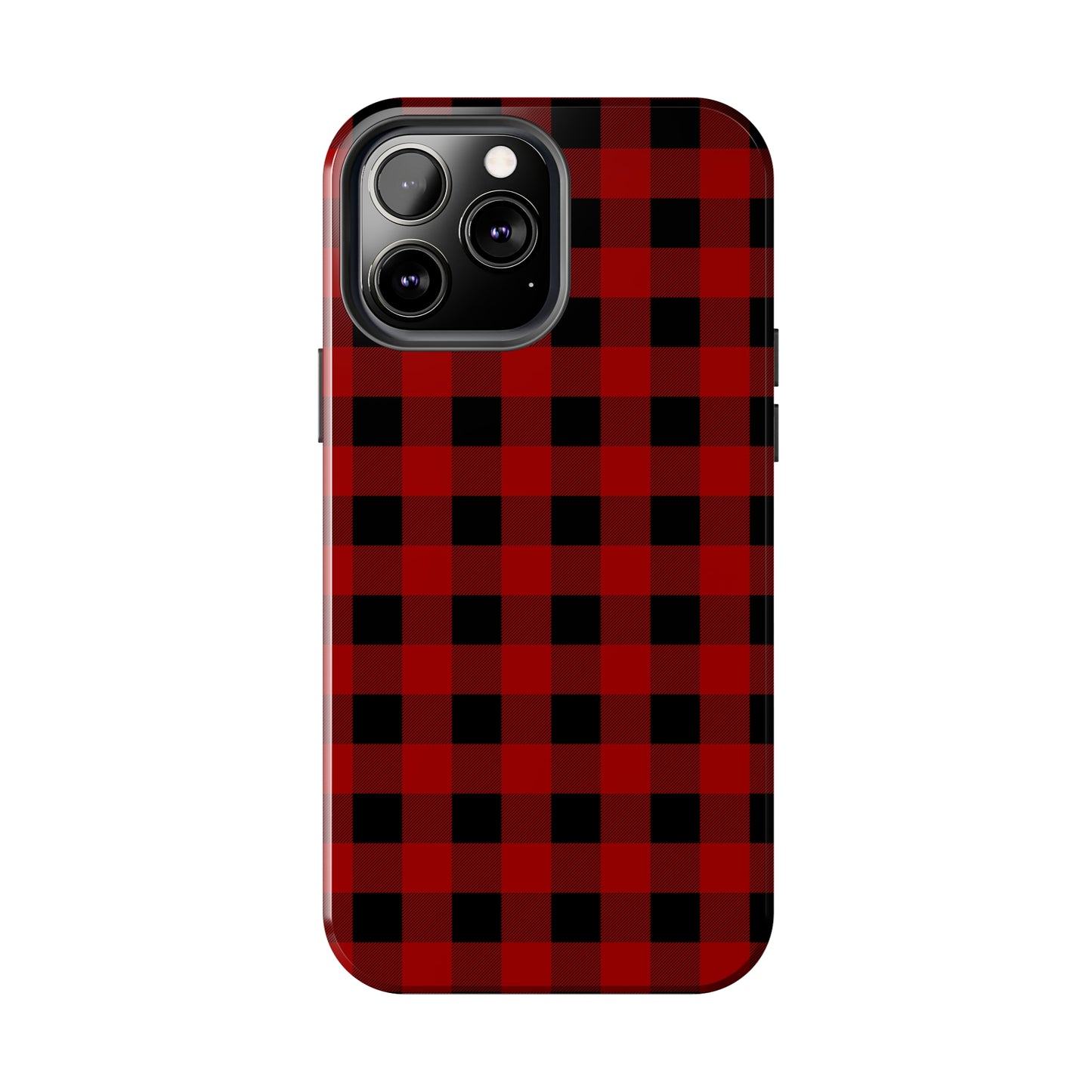 Red and Black Plaid Tough Phone Cases