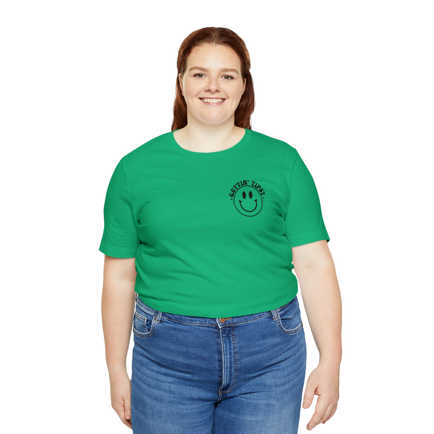 "Errbody in the Lake Gettin' Tipsy" (Front and Back Design) Unisex Jersey Short Sleeve Tee
