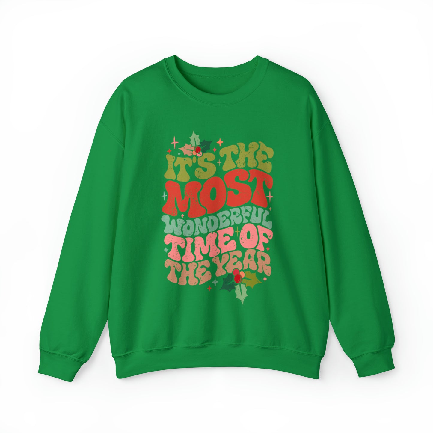 Retro It's the Most Wonderful Time of the Year Unisex Heavy Blend™ Crewneck Sweatshirt