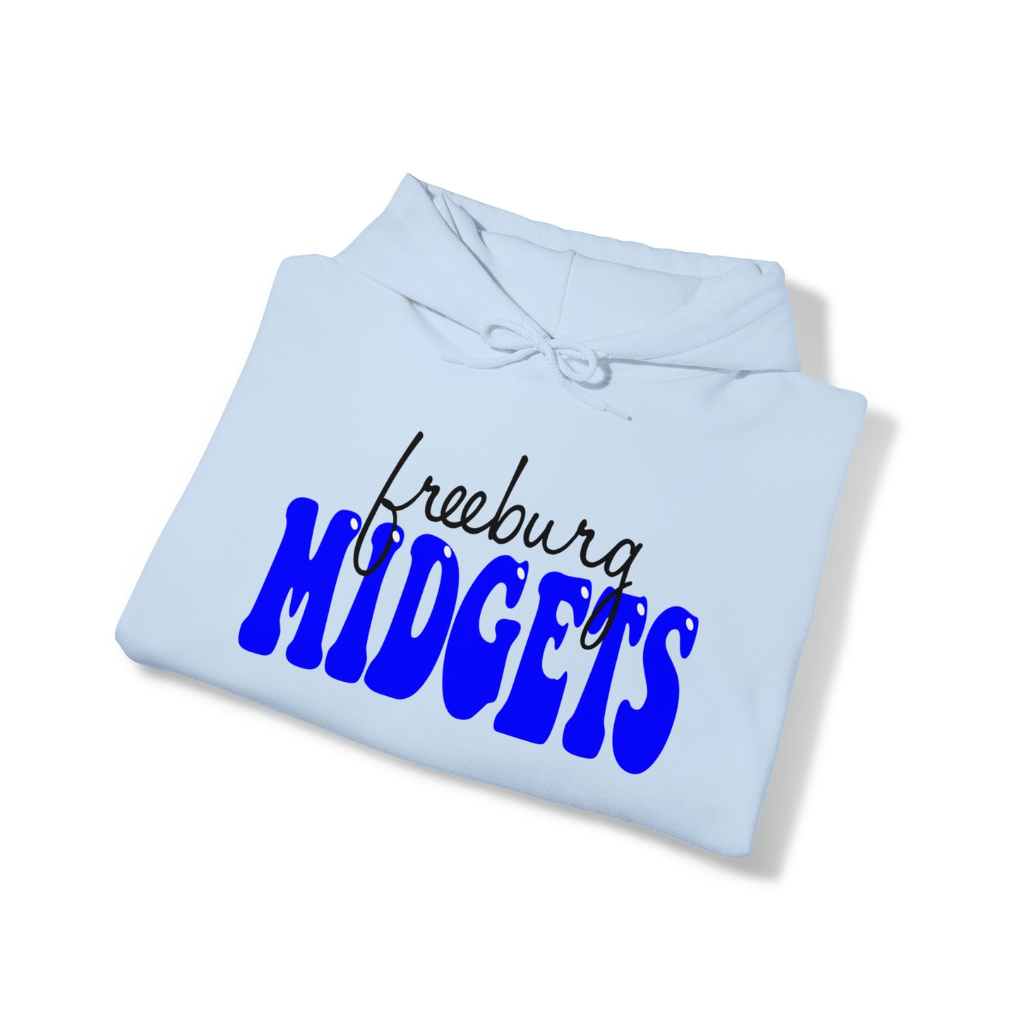 Freeburg Midgets Cursive Bubble Logo Hooded Sweatshirt