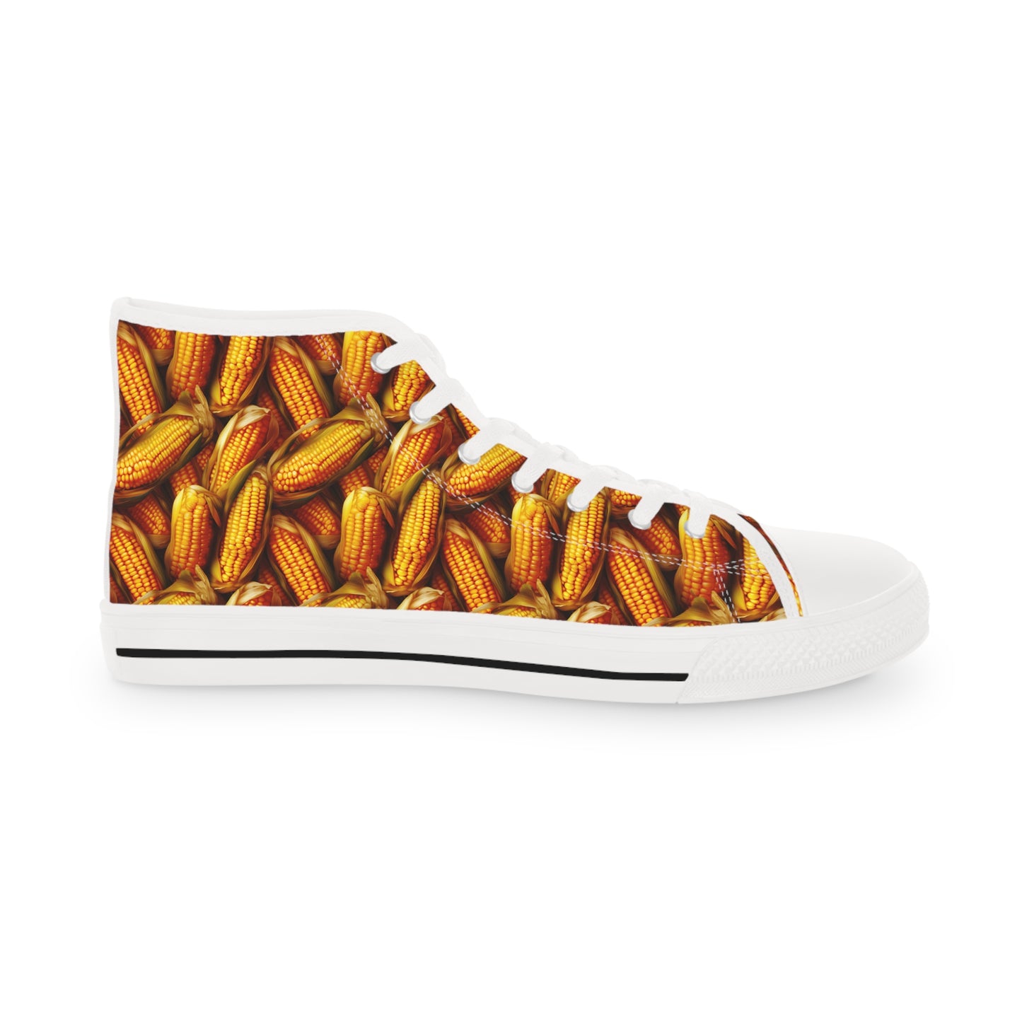 Grain Farmer/ Field Corn Shoes Men's High Top Sneakers - Green