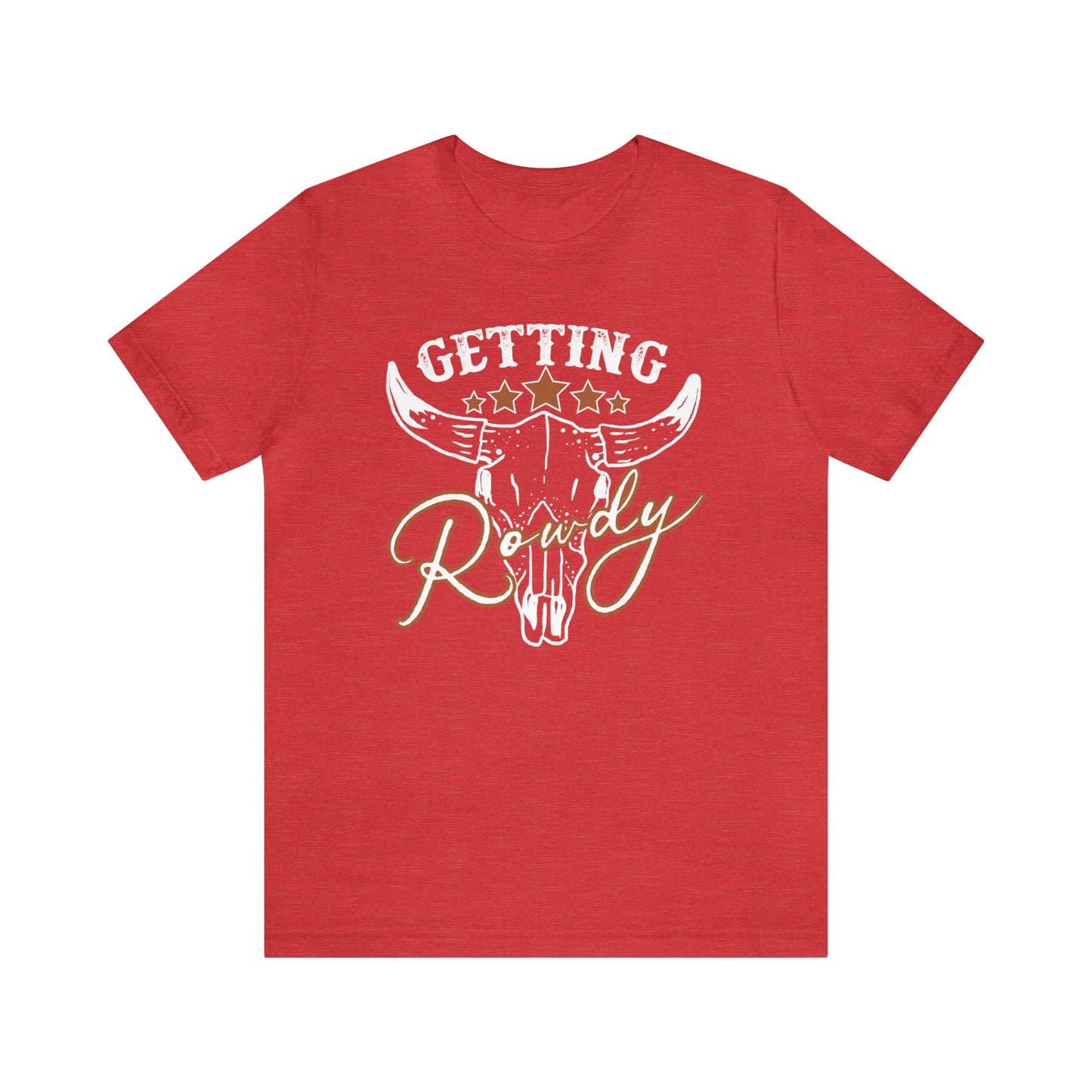 Vintage Getting Rowdy Party/ Bridesmaid/ Groomsman T-Shirt - White Ink