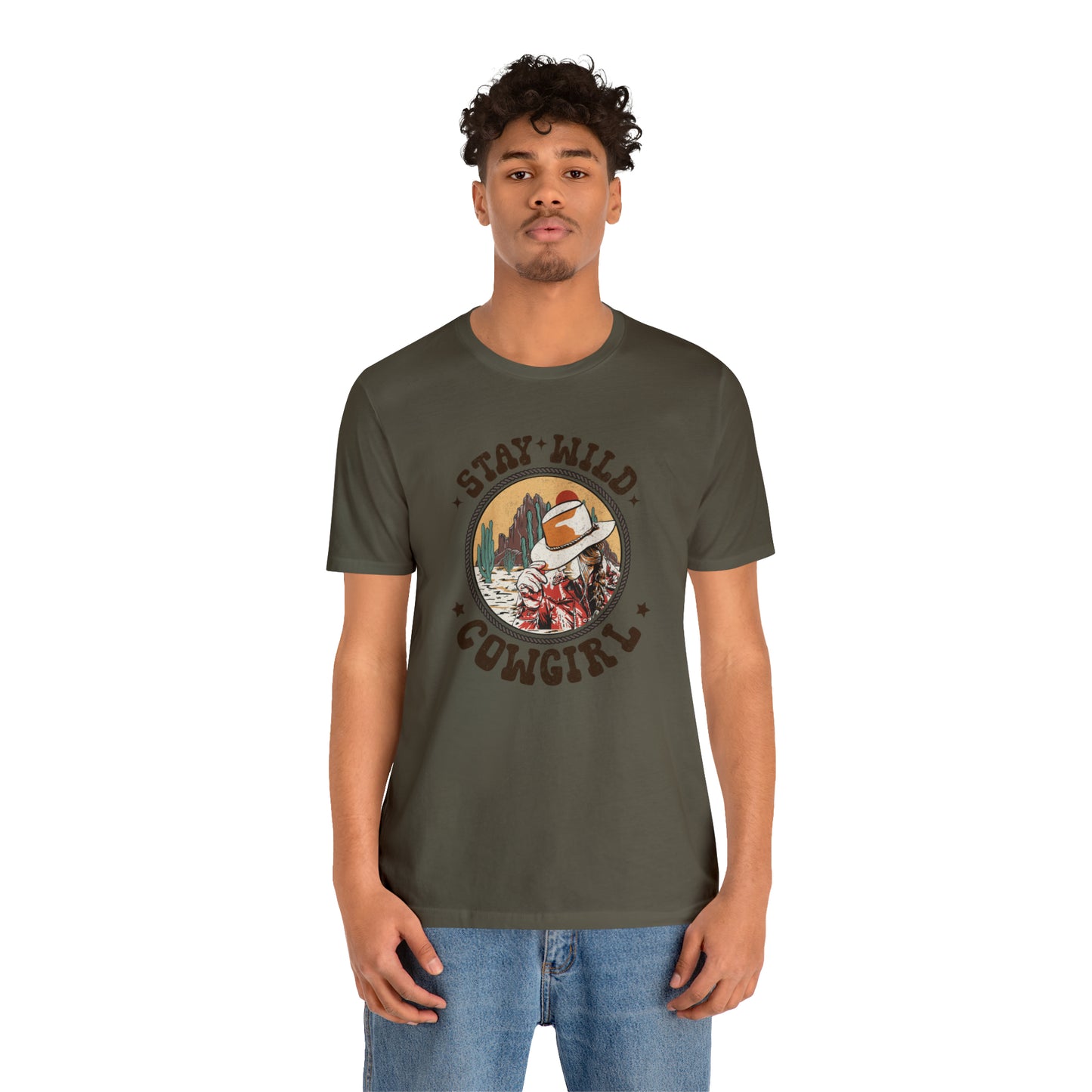 "Stay Wild Cowgirl" Unisex Jersey Short Sleeve Tee