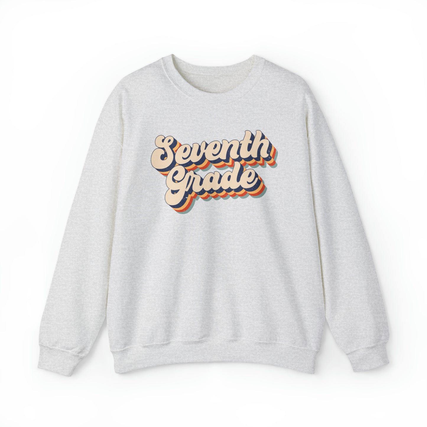 Retro Seventh Grade Unisex Heavy Blend™ Crewneck Sweatshirt