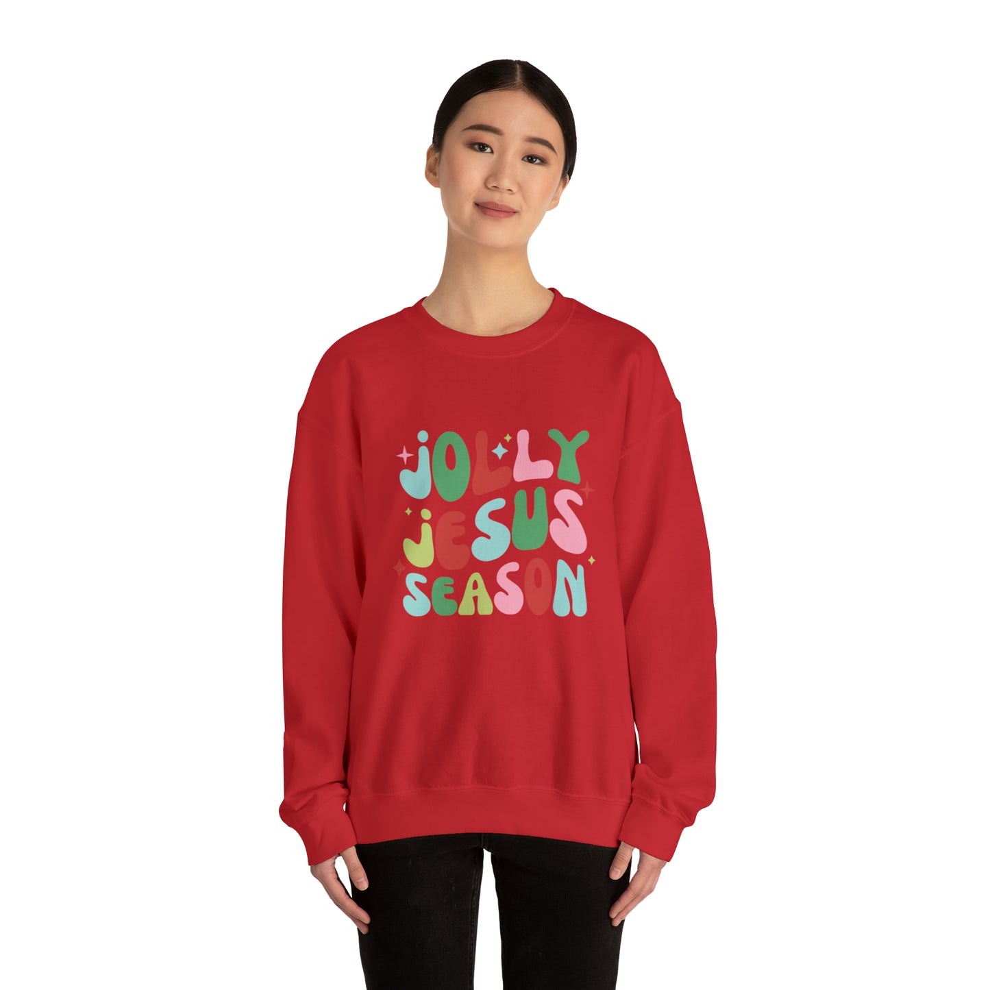 Jolly Jesus Season Unisex Heavy Blend™ Crewneck Sweatshirt