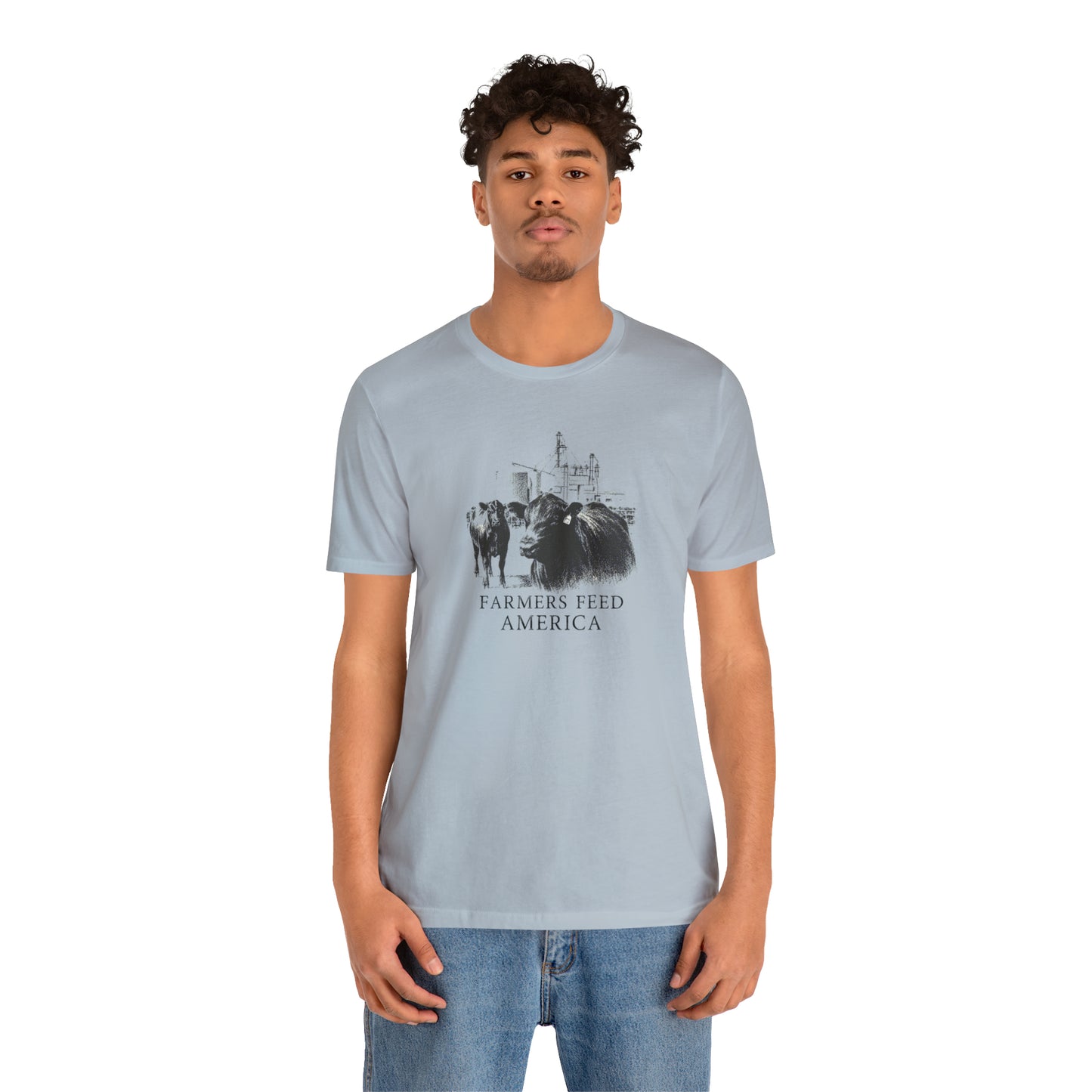 "Farmers Feed America" Unisex Jersey Short Sleeve Tee