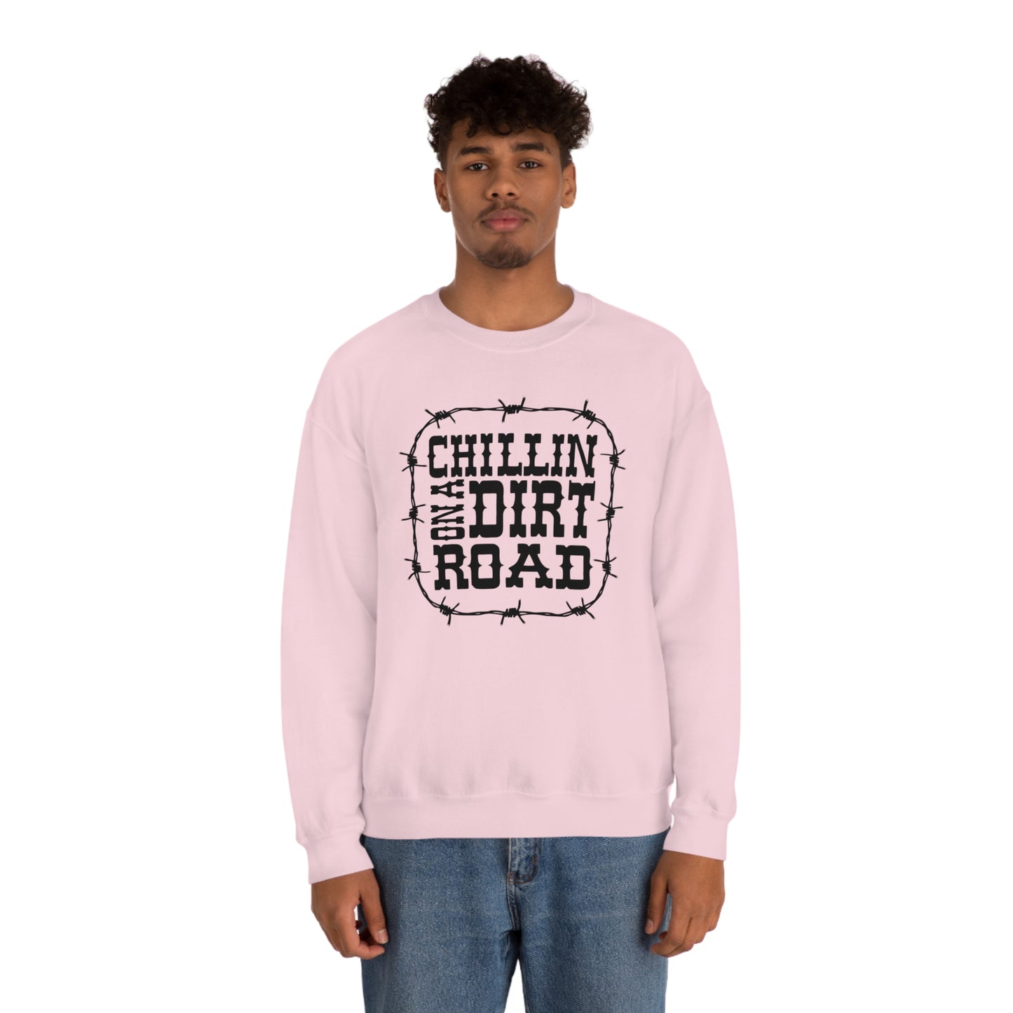 "Chillin' on a Dirt Road" - Unisex Heavy Blend™ Crewneck Sweatshirt