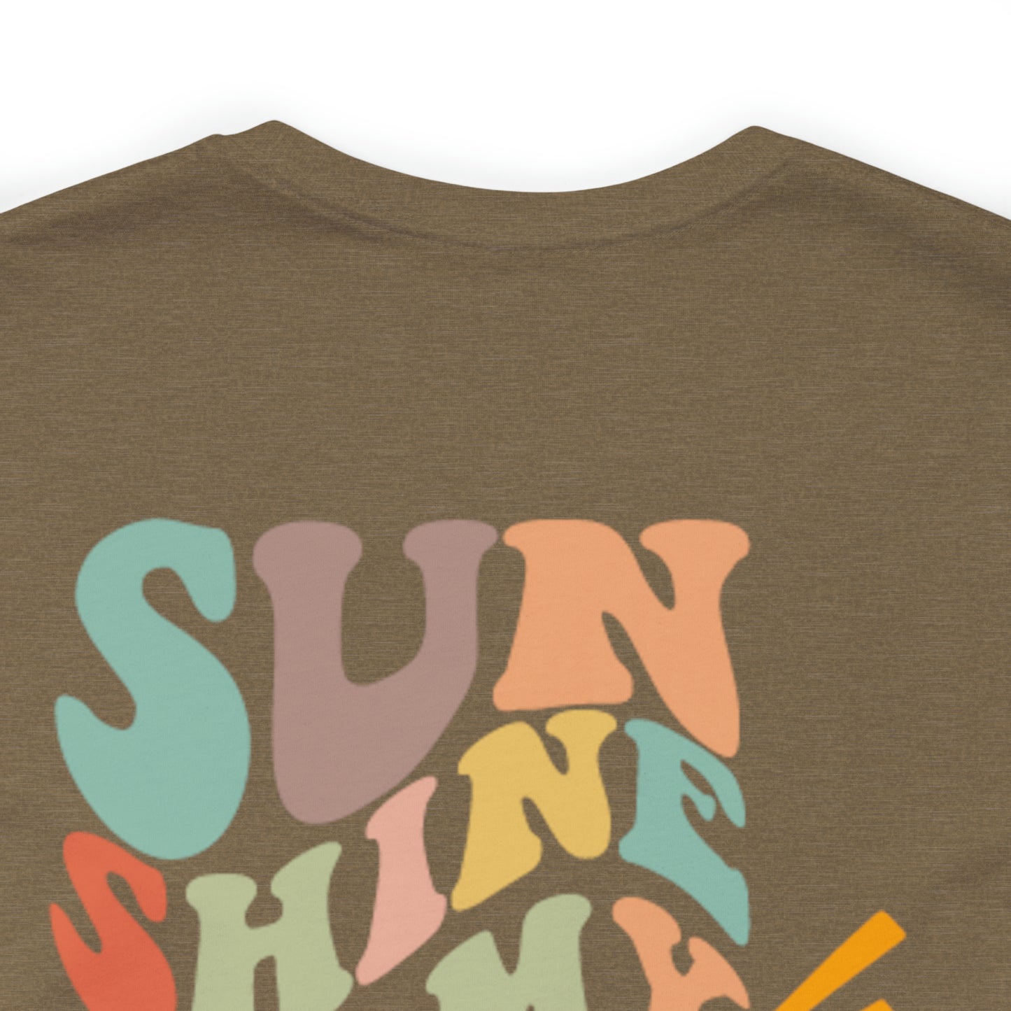 "Sunshine on My Mind" (Front and Back Design) Unisex Jersey Short Sleeve Tee