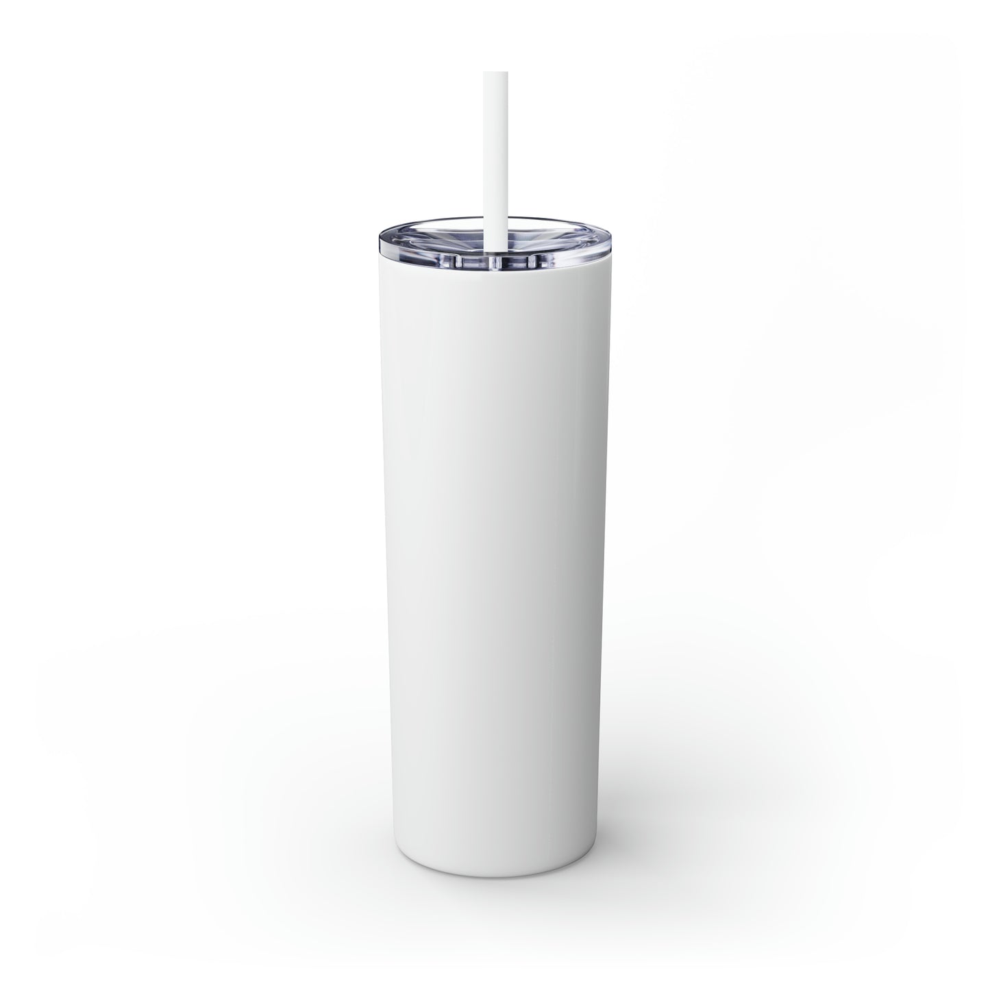 Have a Holly Dolly Christmas Pink Text Skinny Tumbler with Pick your Color Straw, 20oz