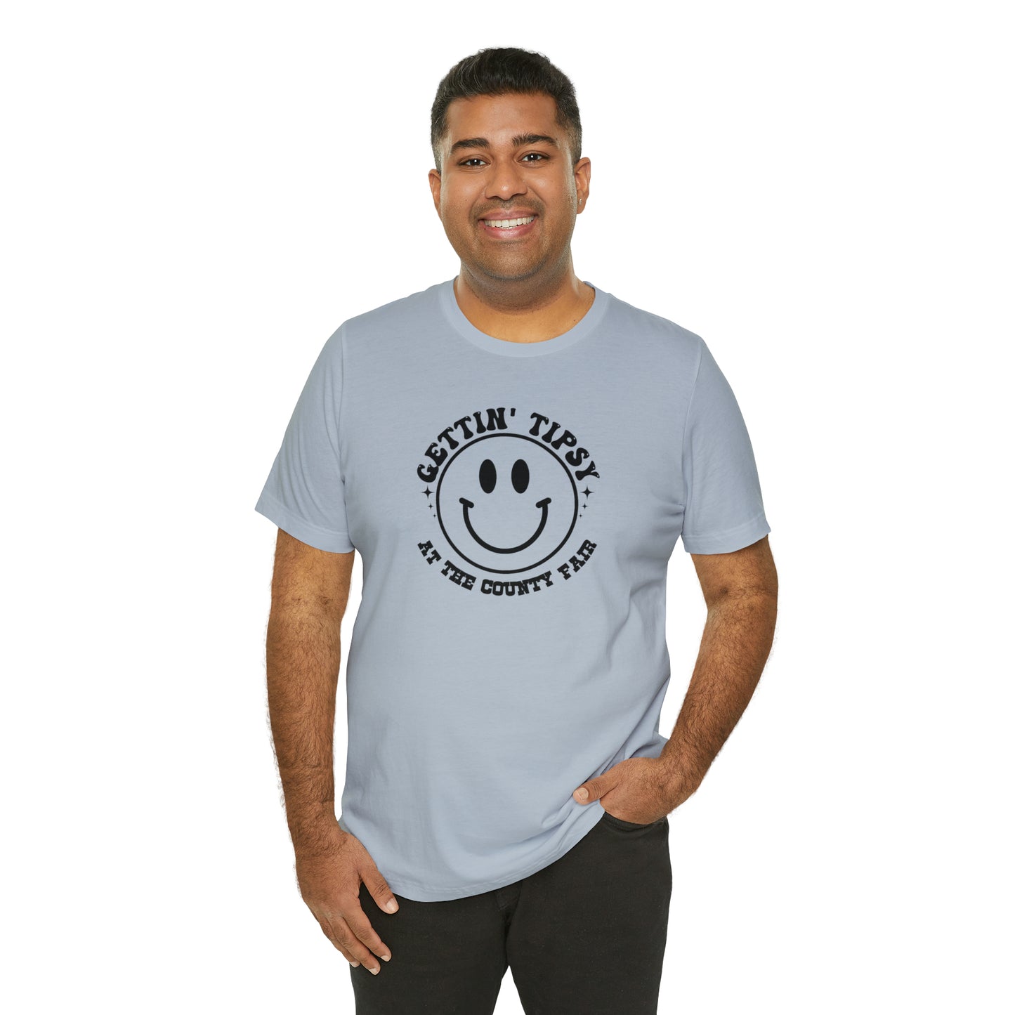 "Gettin' Tipsy at the County Fair" Unisex Jersey Short Sleeve Tee