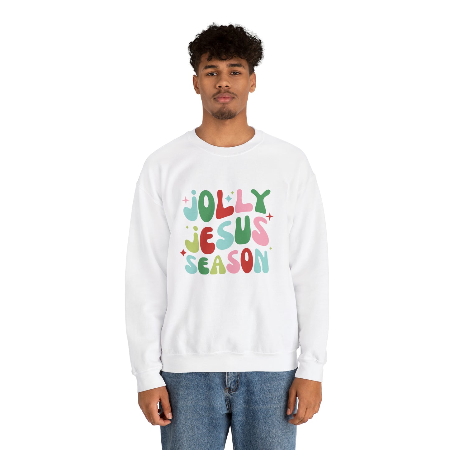Jolly Jesus Season Unisex Heavy Blend™ Crewneck Sweatshirt