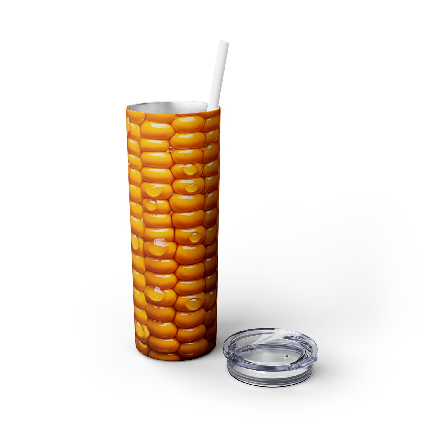 Ear of Corn/ Corn on the Cob Country Farming Skinny Tumbler with Straw, 20oz