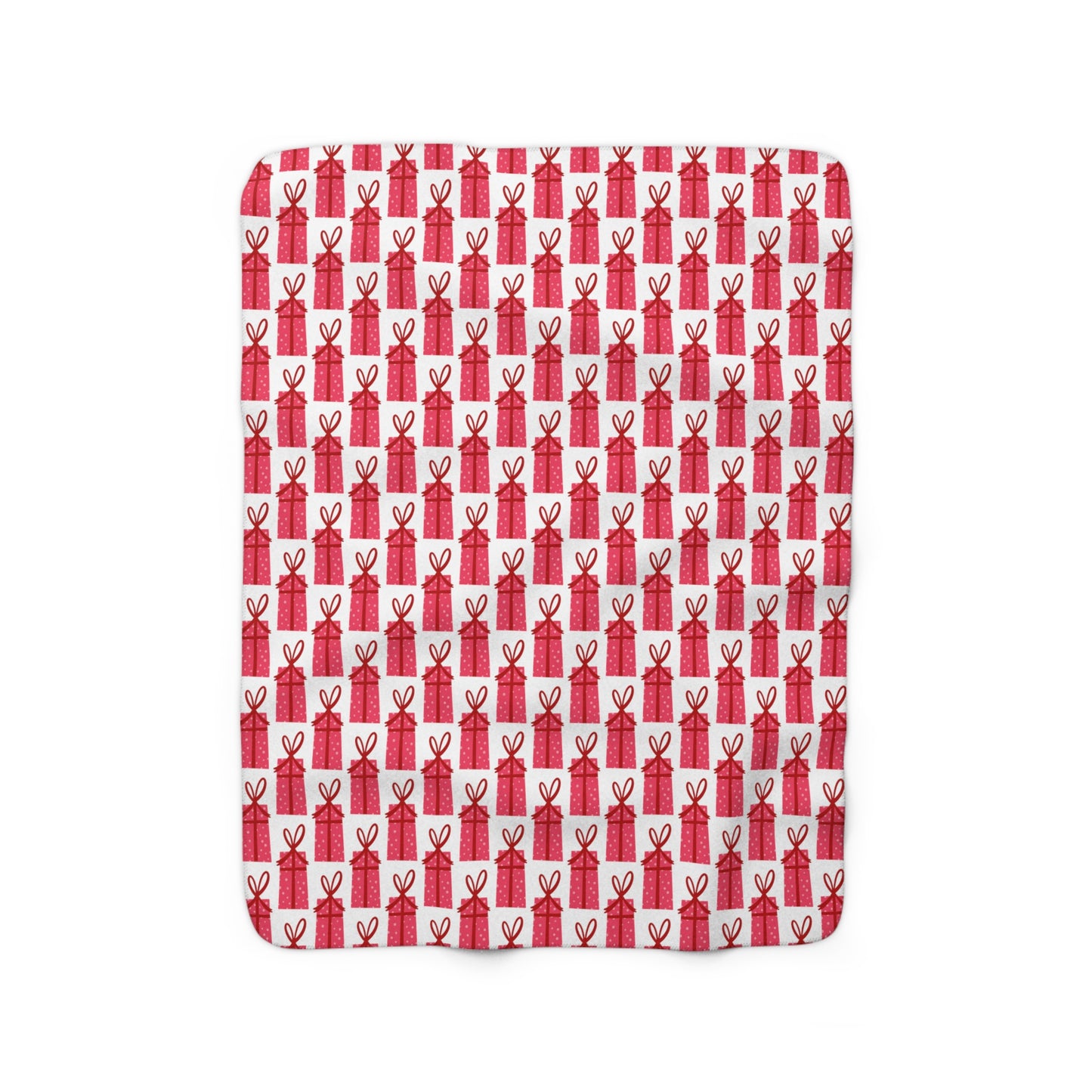 Whimsical Christmas Gift Sherpa Fleece Blanket
