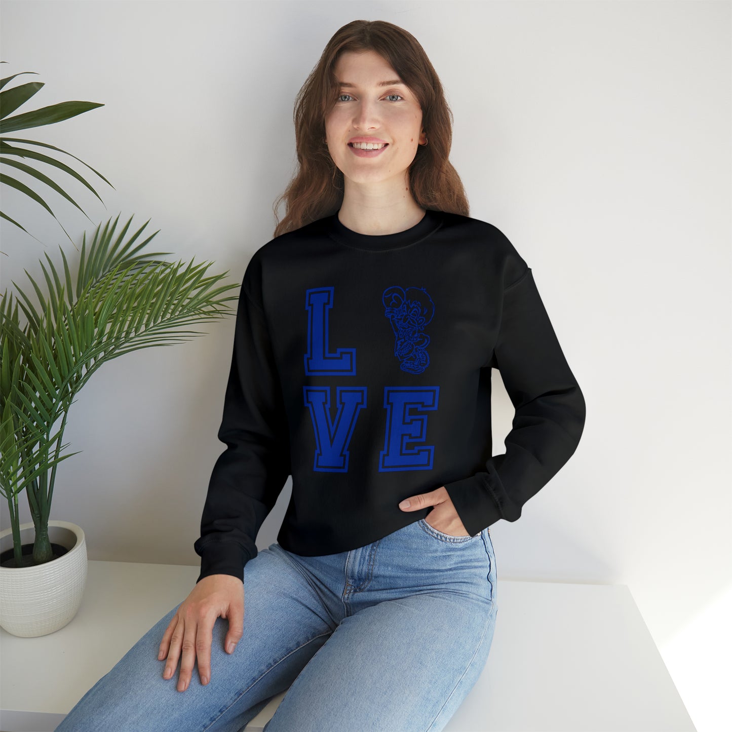 "Love Freeburg Midgets" Unisex Heavy Blend™ Crewneck Sweatshirt