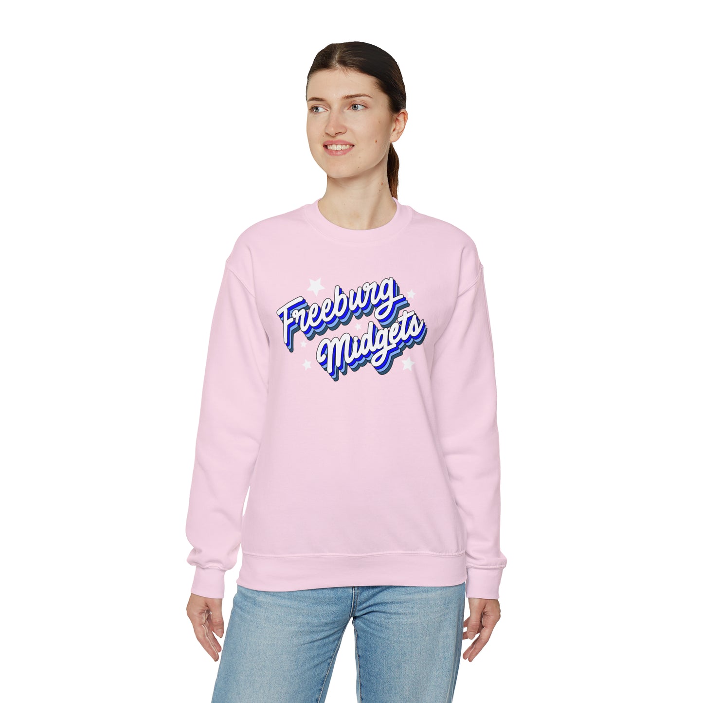 Retro Freeburg Midgets Unisex Heavy Blend™ Crewneck Sweatshirt