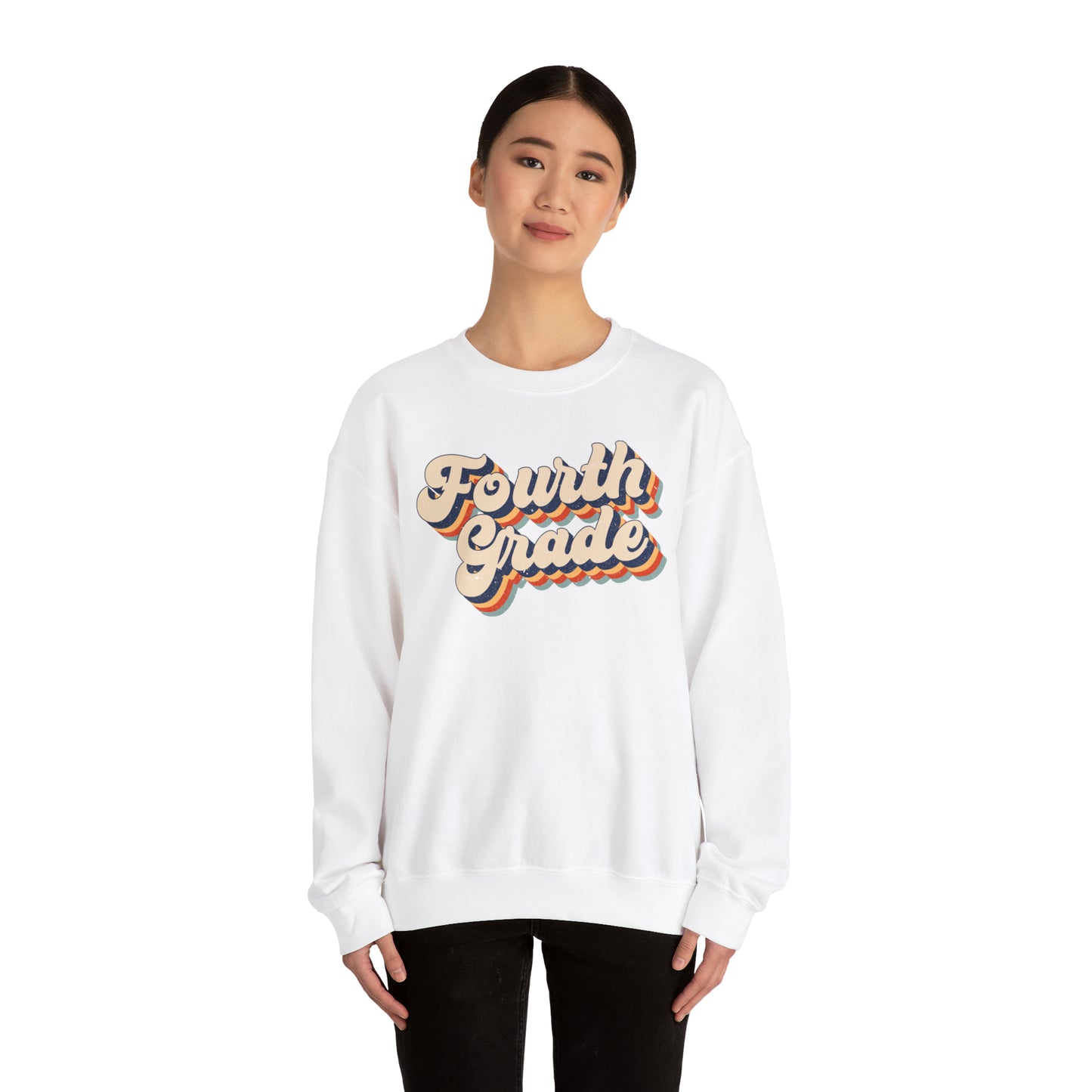 Retro Fourth Grade Unisex Heavy Blend™ Crewneck Sweatshirt