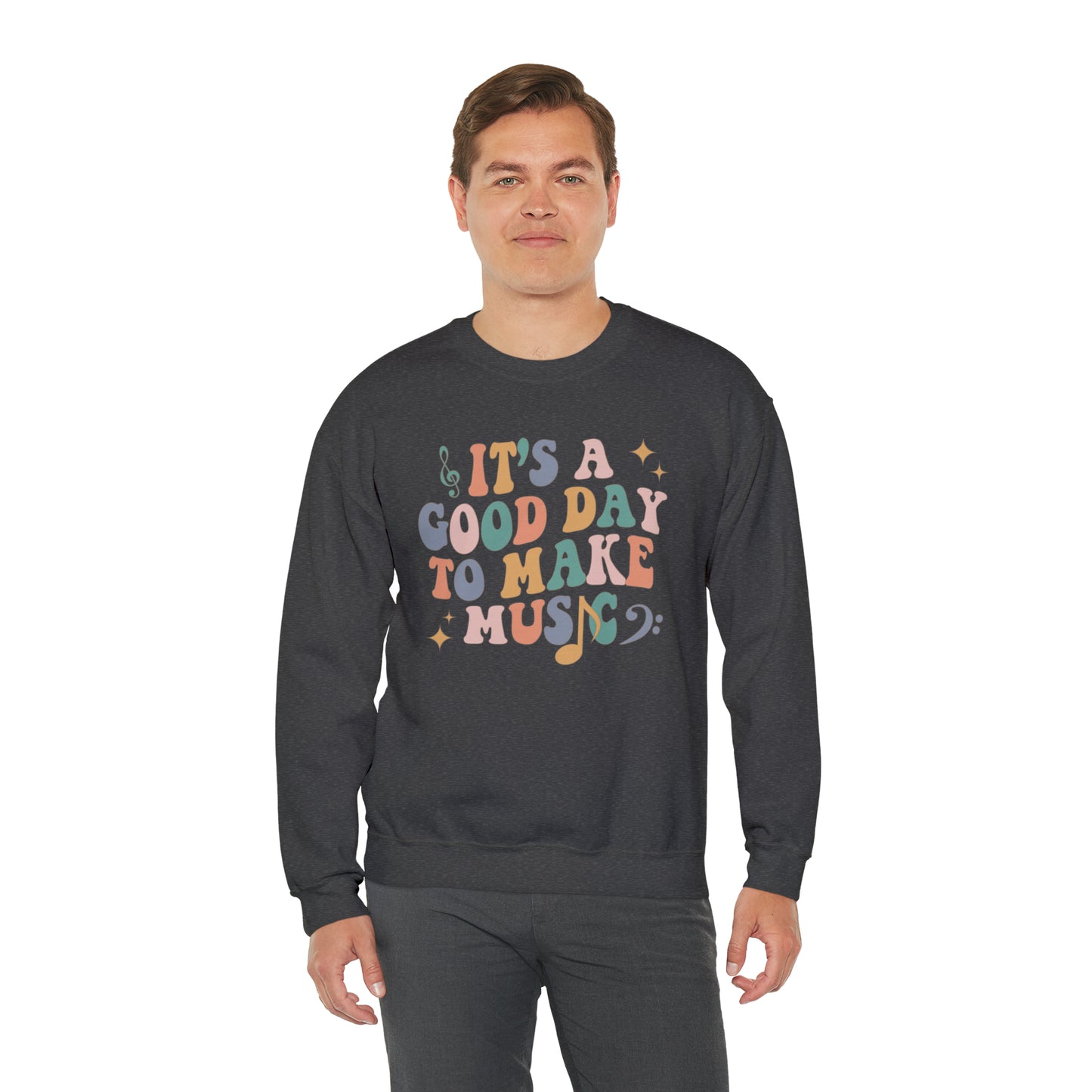 It's a Good Day to Make Music Heavyweight Crewneck Sweatshirt