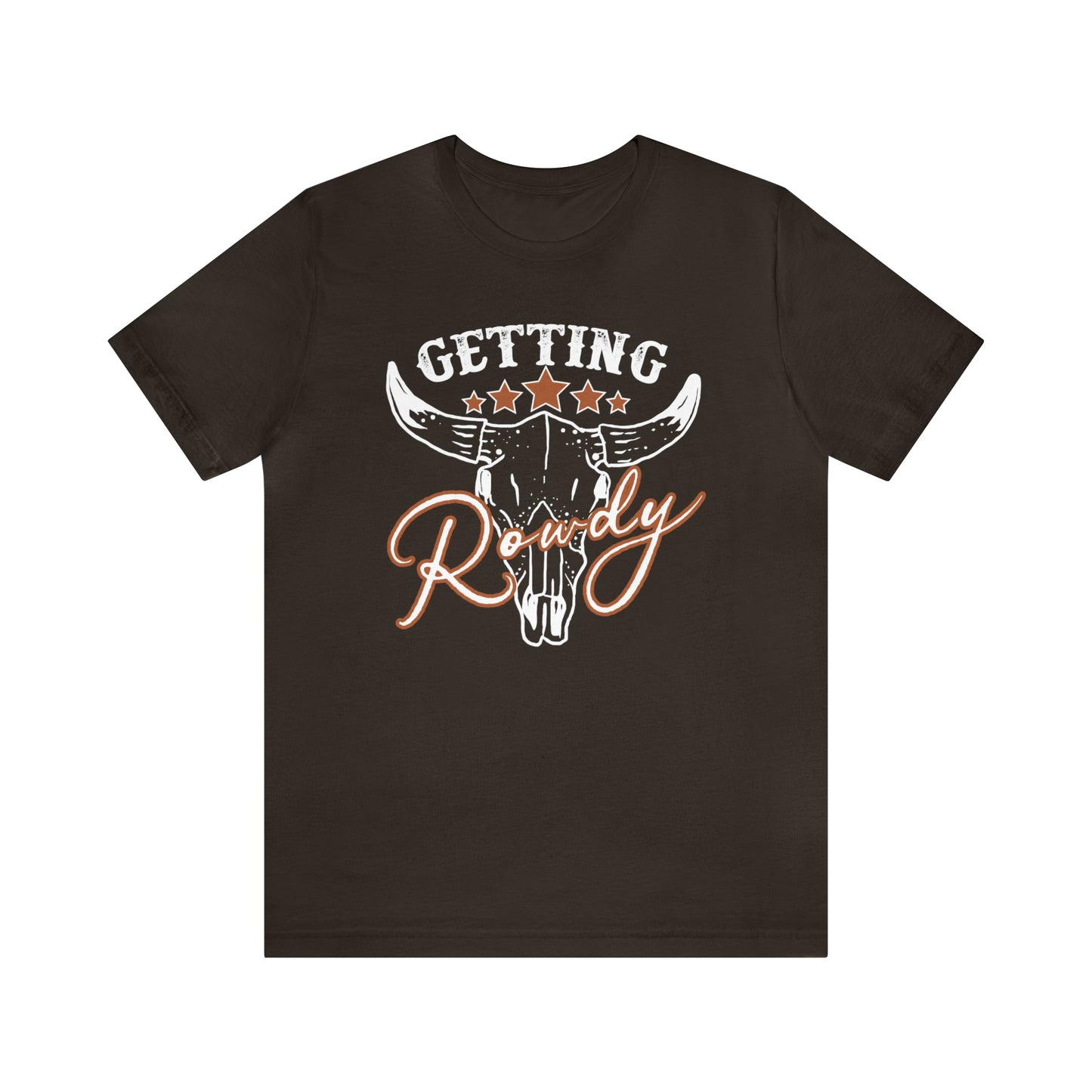 Vintage Getting Rowdy Party/ Bridesmaid/ Groomsman T-Shirt - White Ink