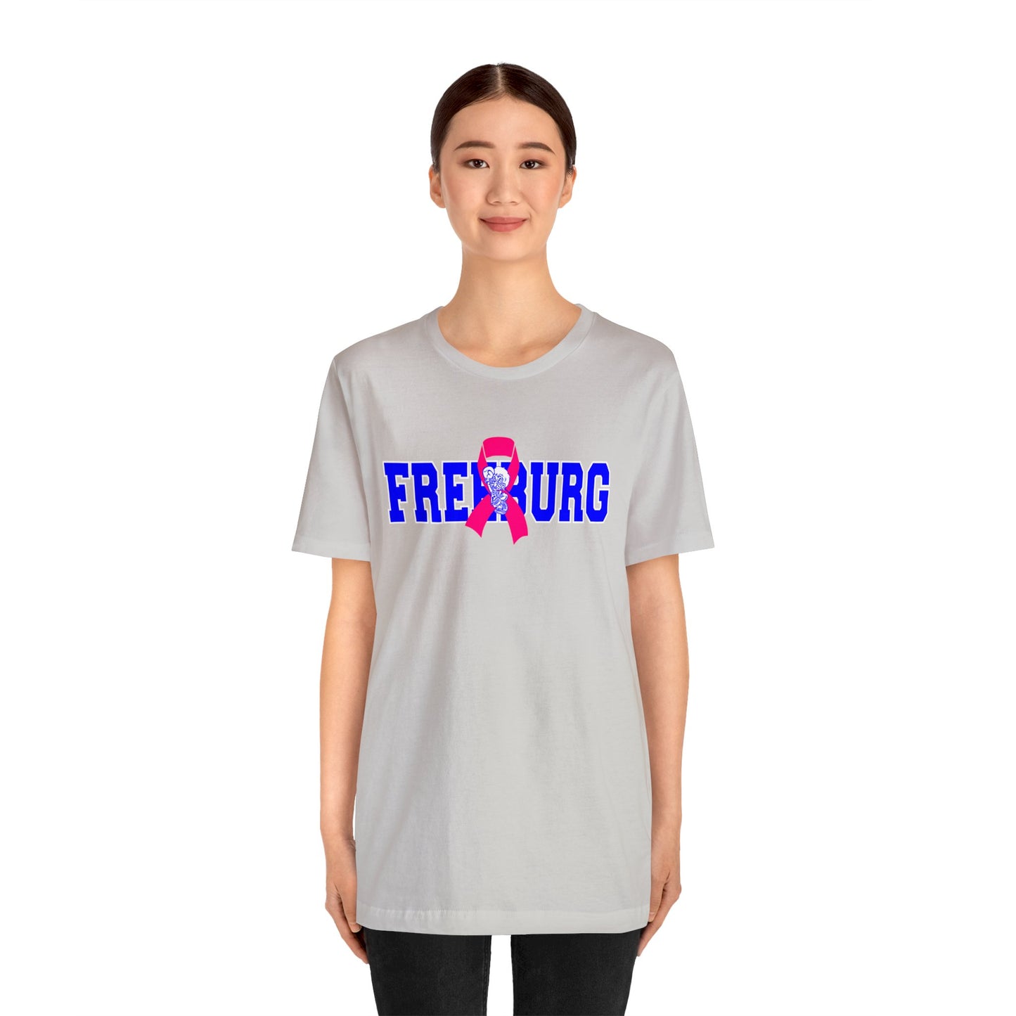 Freeburg Midgets Pink Ribbon Bella Jersey Short Sleeve Tee (Unisex)