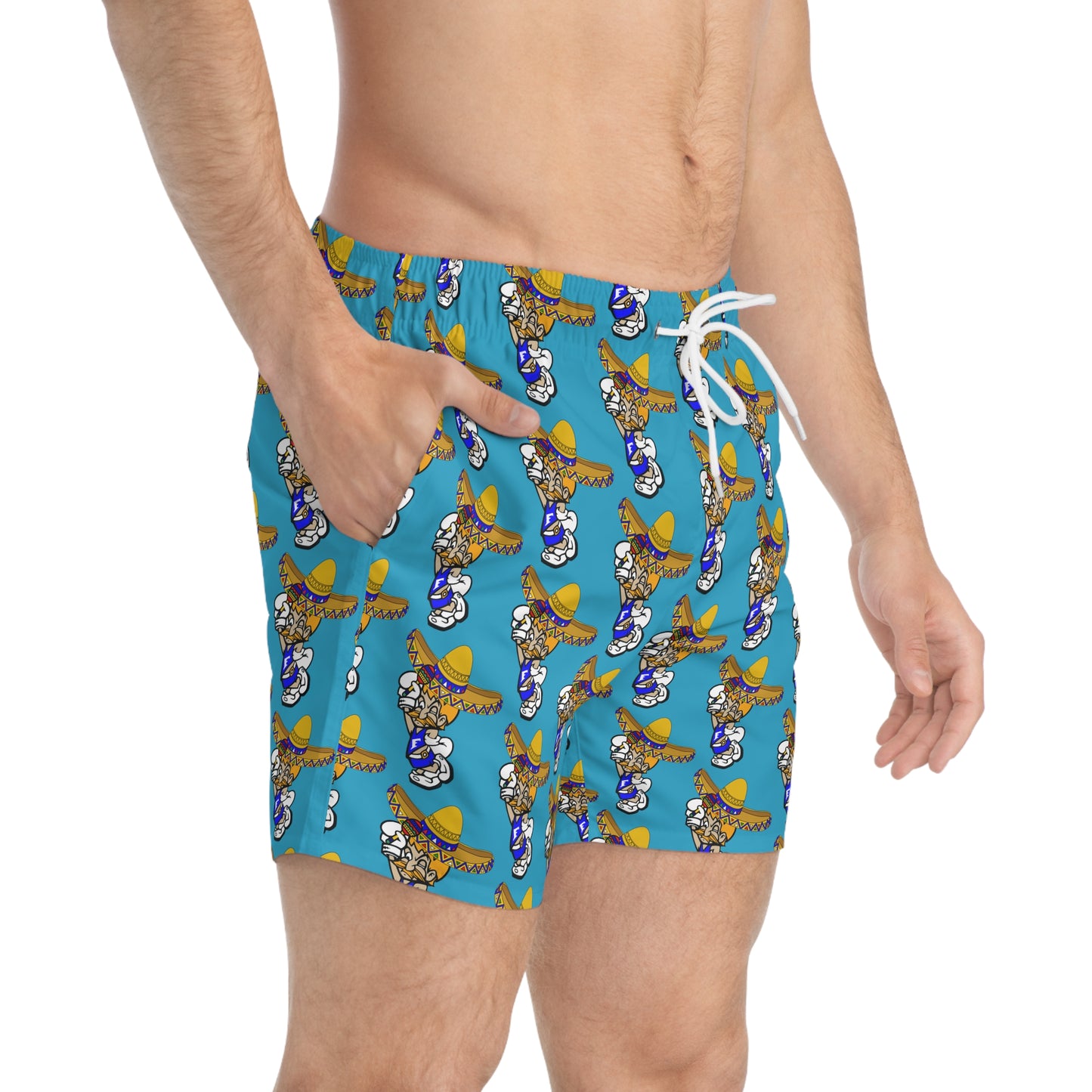 Sombrero Midget Swim Trunks - Turquoise