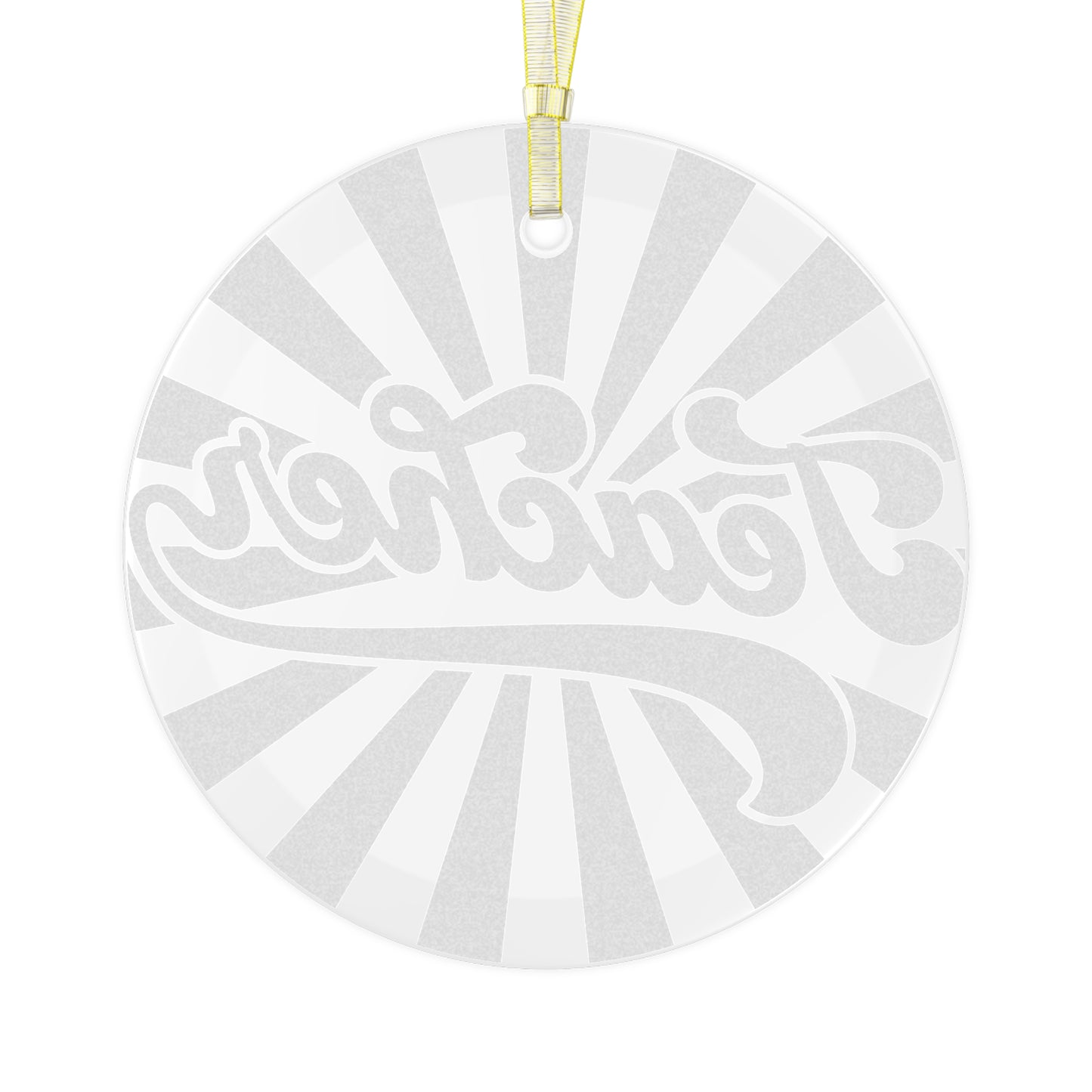 Teacher Starburst Glass Ornament