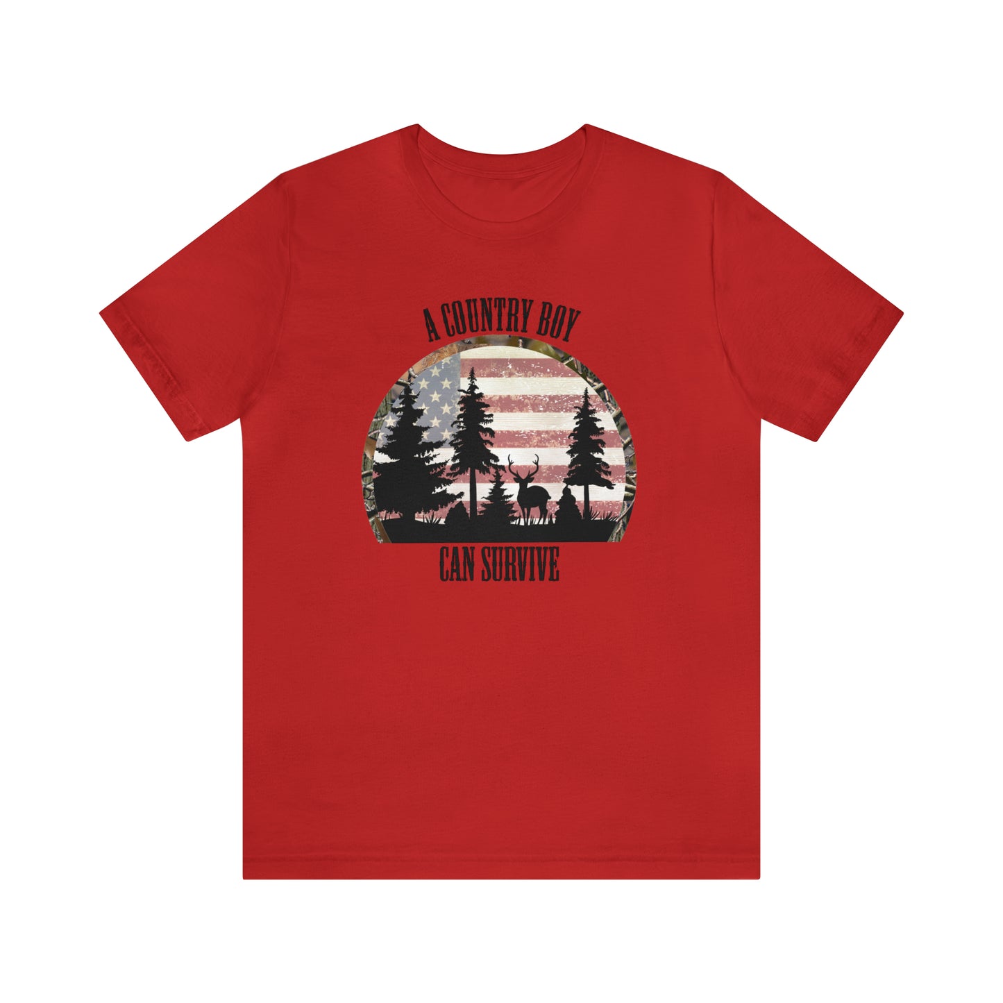"A Country Boy Can Survive" Unisex Jersey Short Sleeve Tee