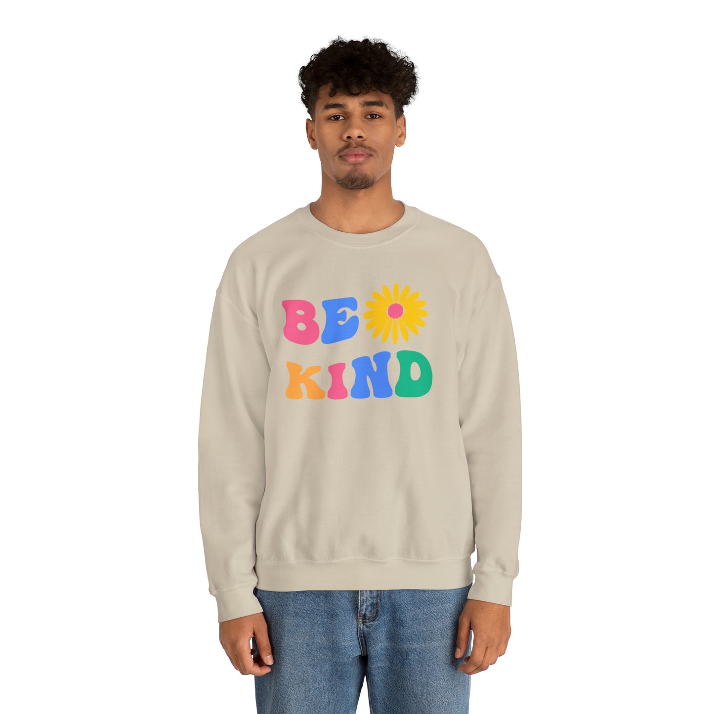 Be Kind Retro Warm Colored Unisex Heavy Blend™ Crewneck Sweatshirt