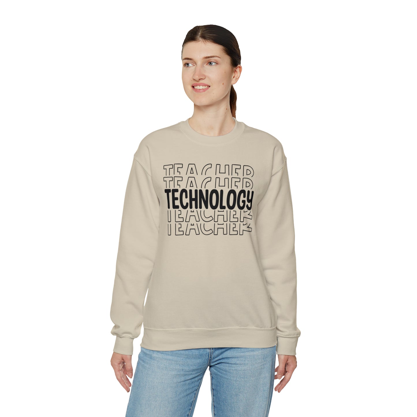 Technology Teacher Lined Heavyweight Crewneck Sweatshirt