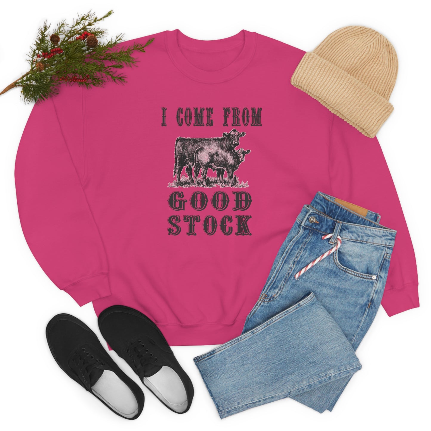 "I come from Good Stock" - Unisex Heavy Blend™ Crewneck Sweatshirt