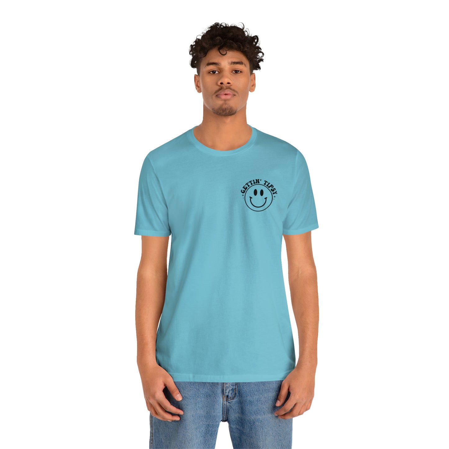"Errbody in the Lake Gettin' Tipsy" (Front and Back Design) Unisex Jersey Short Sleeve Tee