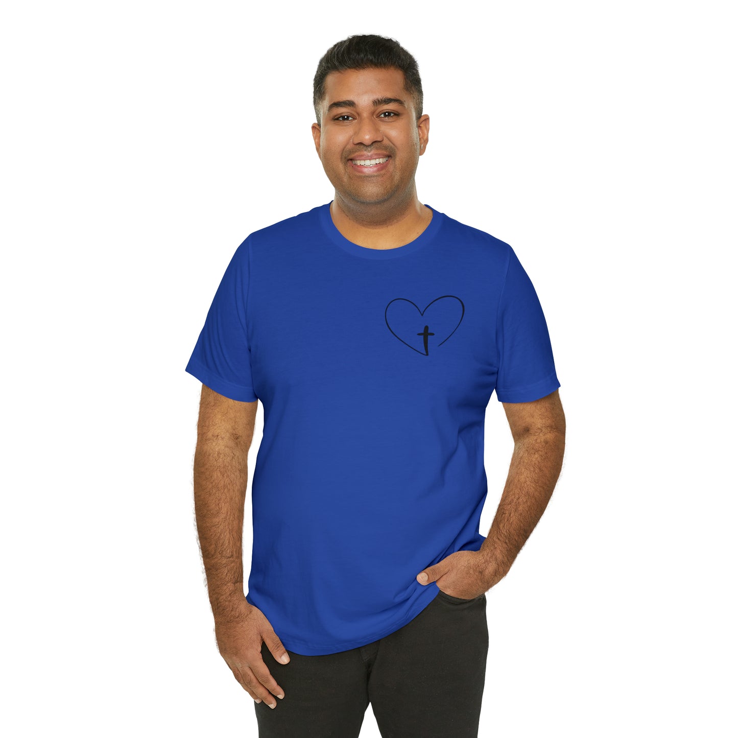 "Jesus Scripture" (Front and Back Design) Unisex Jersey Short Sleeve Tee