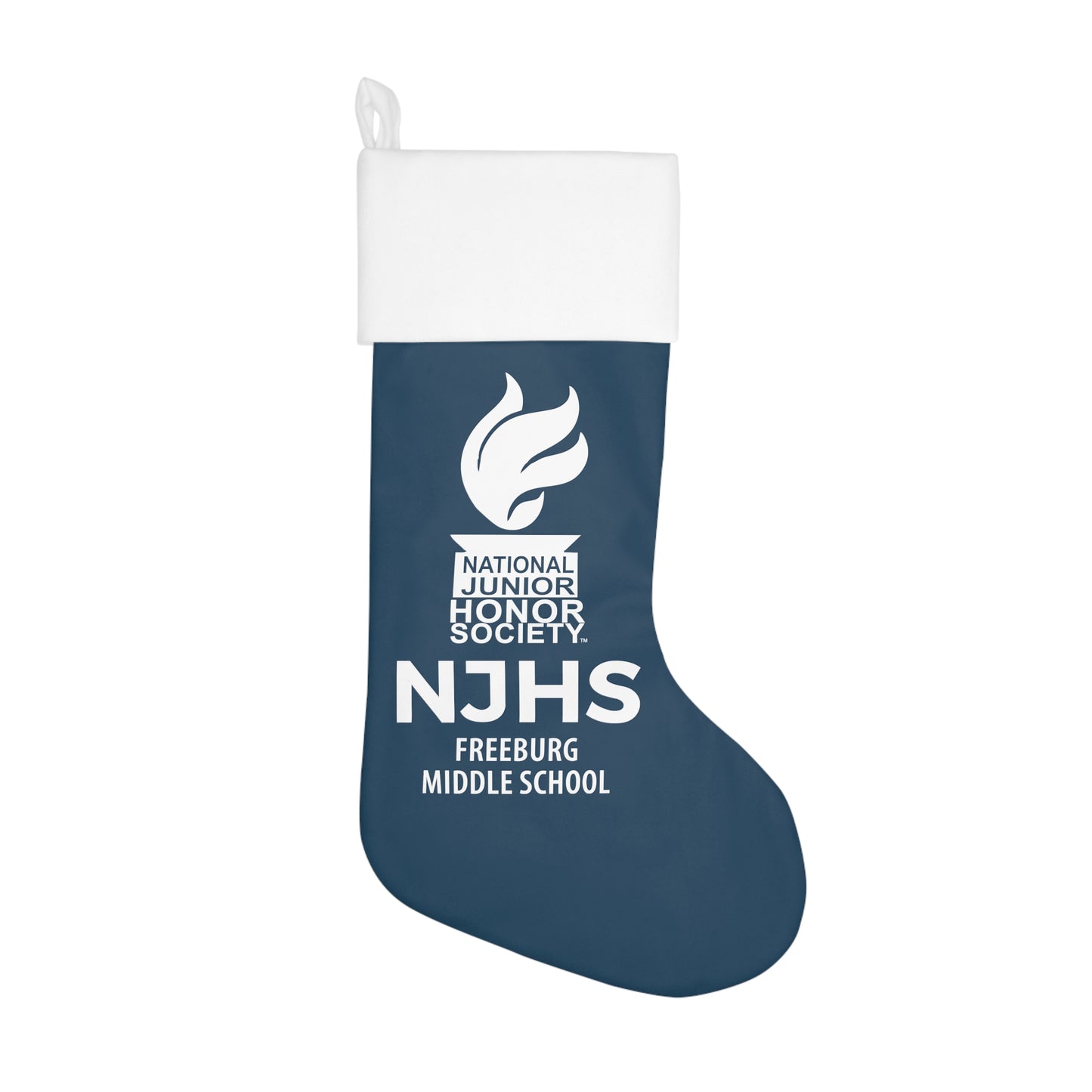 Freeburg Middle School NJHS Holiday Stocking - Slate Blue