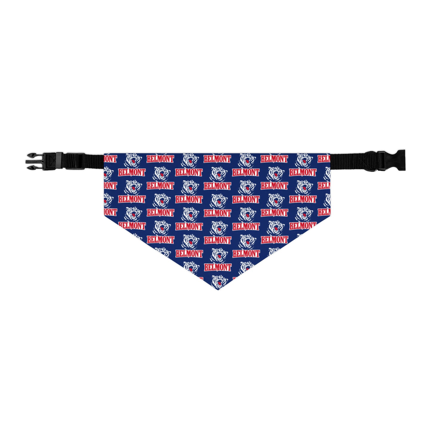 Belmont University Pattern Pet Bandana Collar - Blue