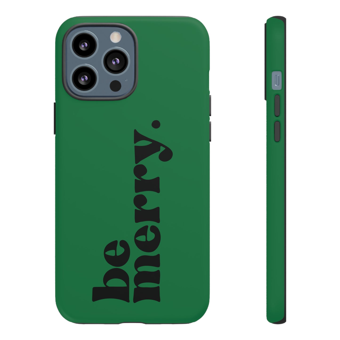 be merry Christmas/ Holiday Apple iPhone Tough Cases
