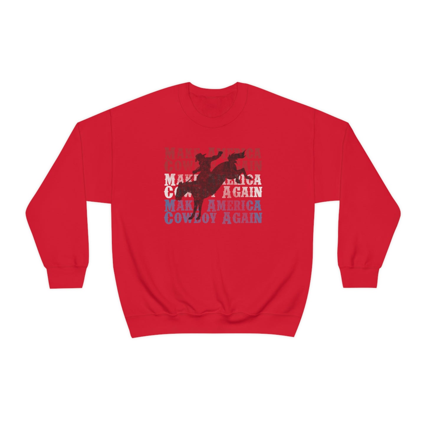 "Make America Cowboy Again" - Unisex Heavy Blend™ Crewneck Sweatshirt
