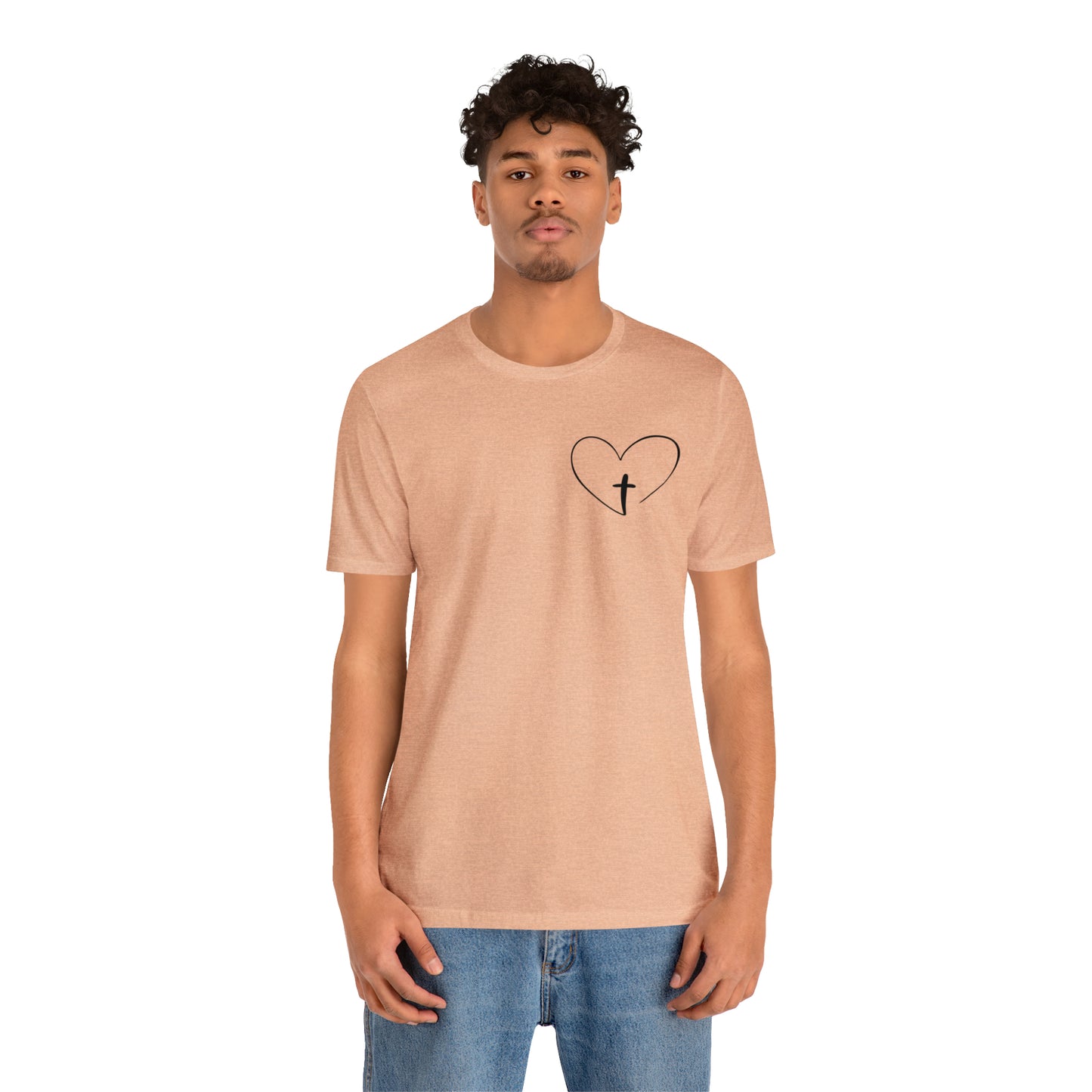 "Jesus Scripture" (Front and Back Design) Unisex Jersey Short Sleeve Tee