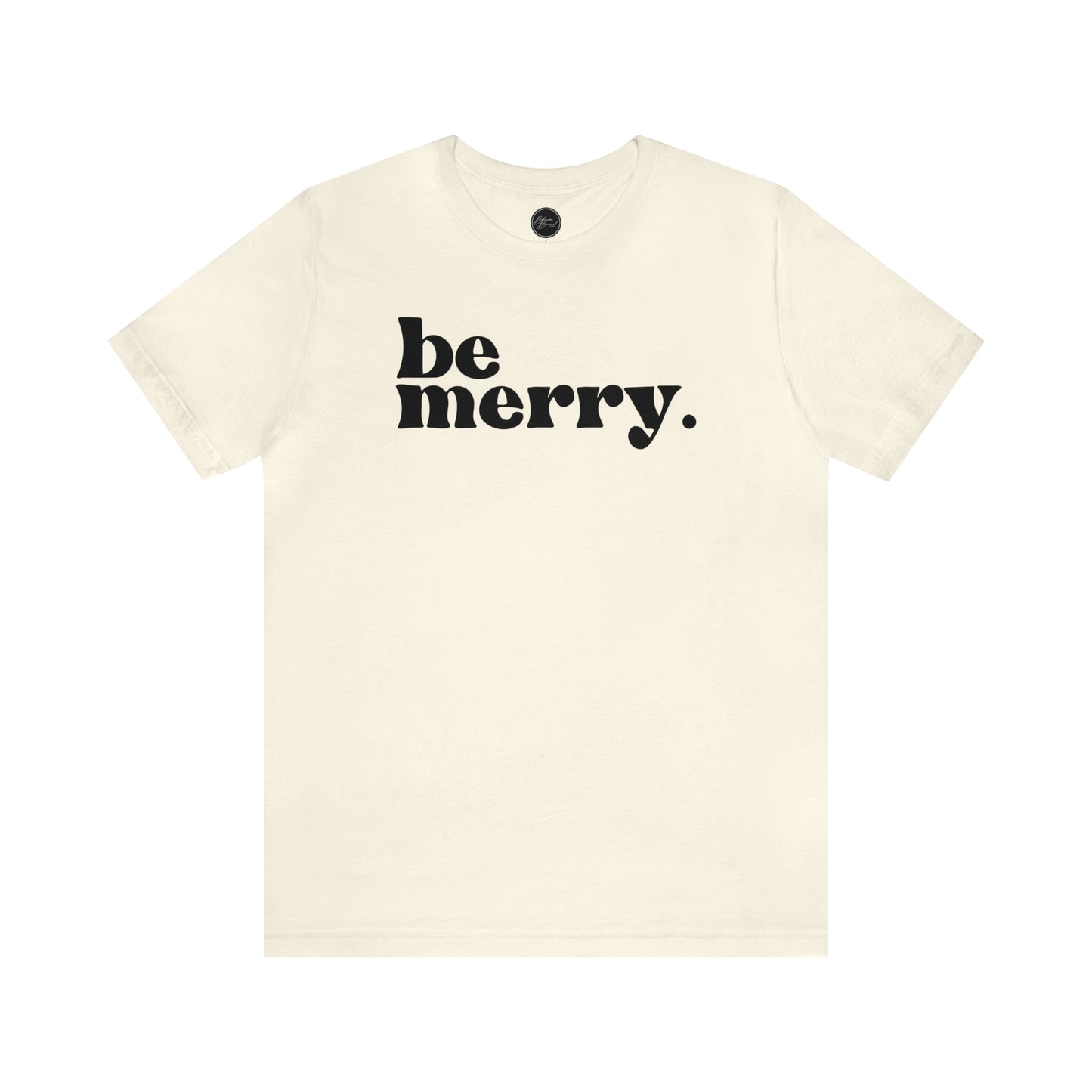 Be Merry Christmas/ Holiday Bella Jersey Short Sleeve Tee (Unisex)