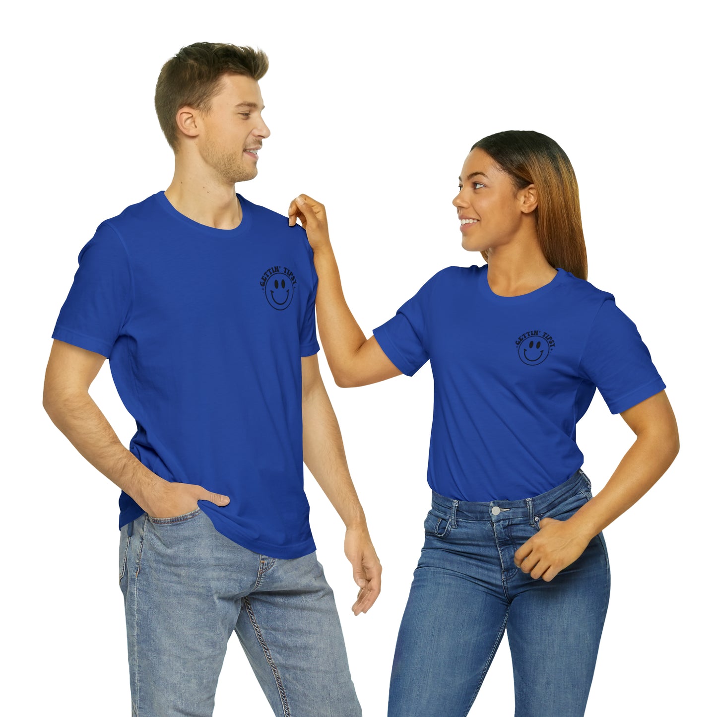"Errbody in the Lake Gettin' Tipsy" (Front and Back Design) Unisex Jersey Short Sleeve Tee