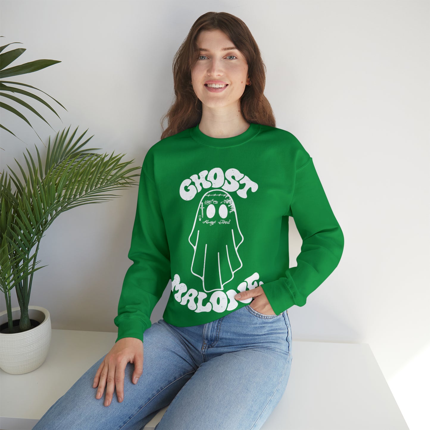 Ghost Malone Halloween Heavy Blend™ Crewneck Sweatshirt